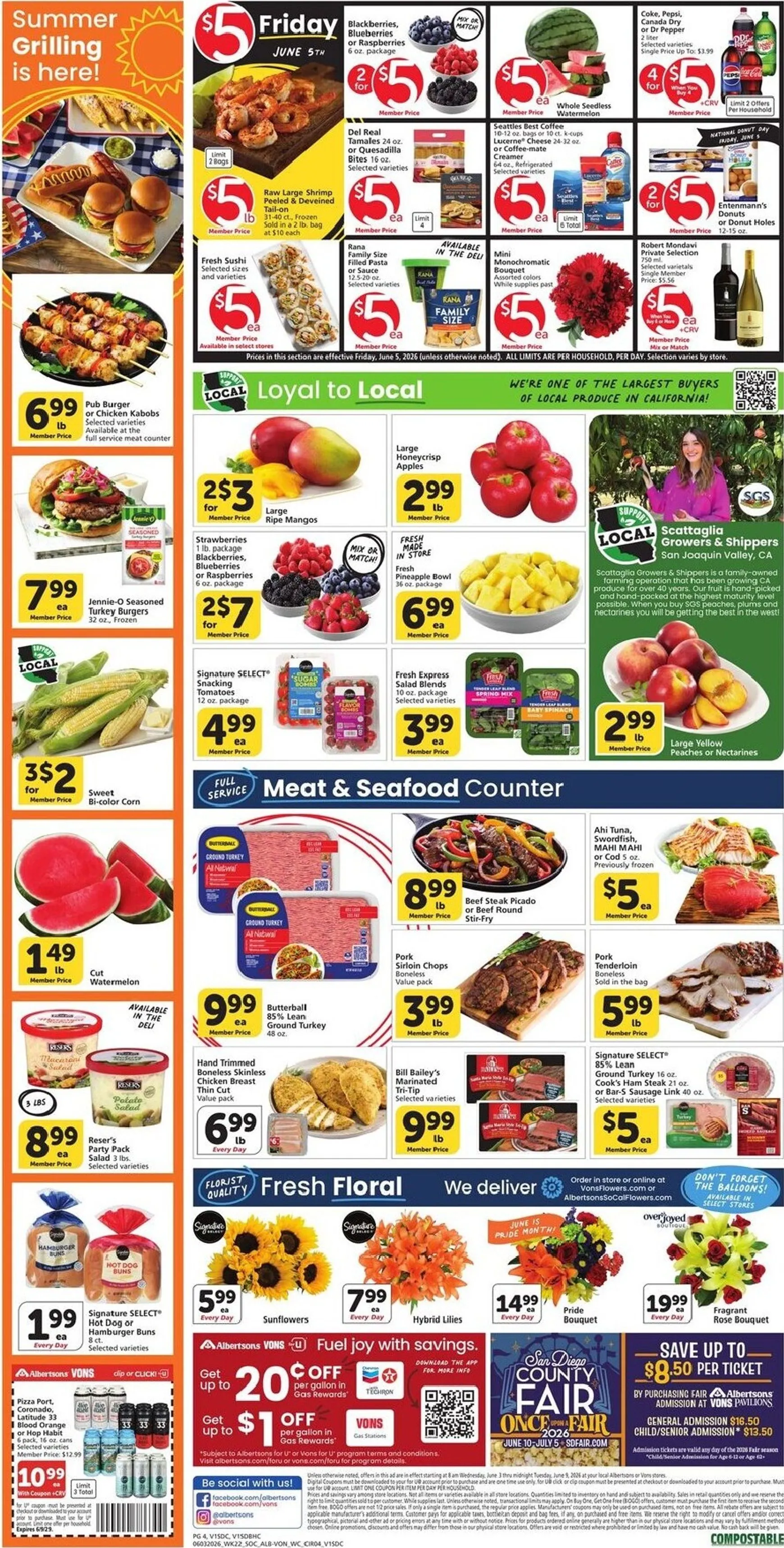 Weekly ad Current Vons leaflet valid from Wednesday 06/03/2026 to Tuesday 06/09/2026 from June 3 to June 9 2026 - Page 3