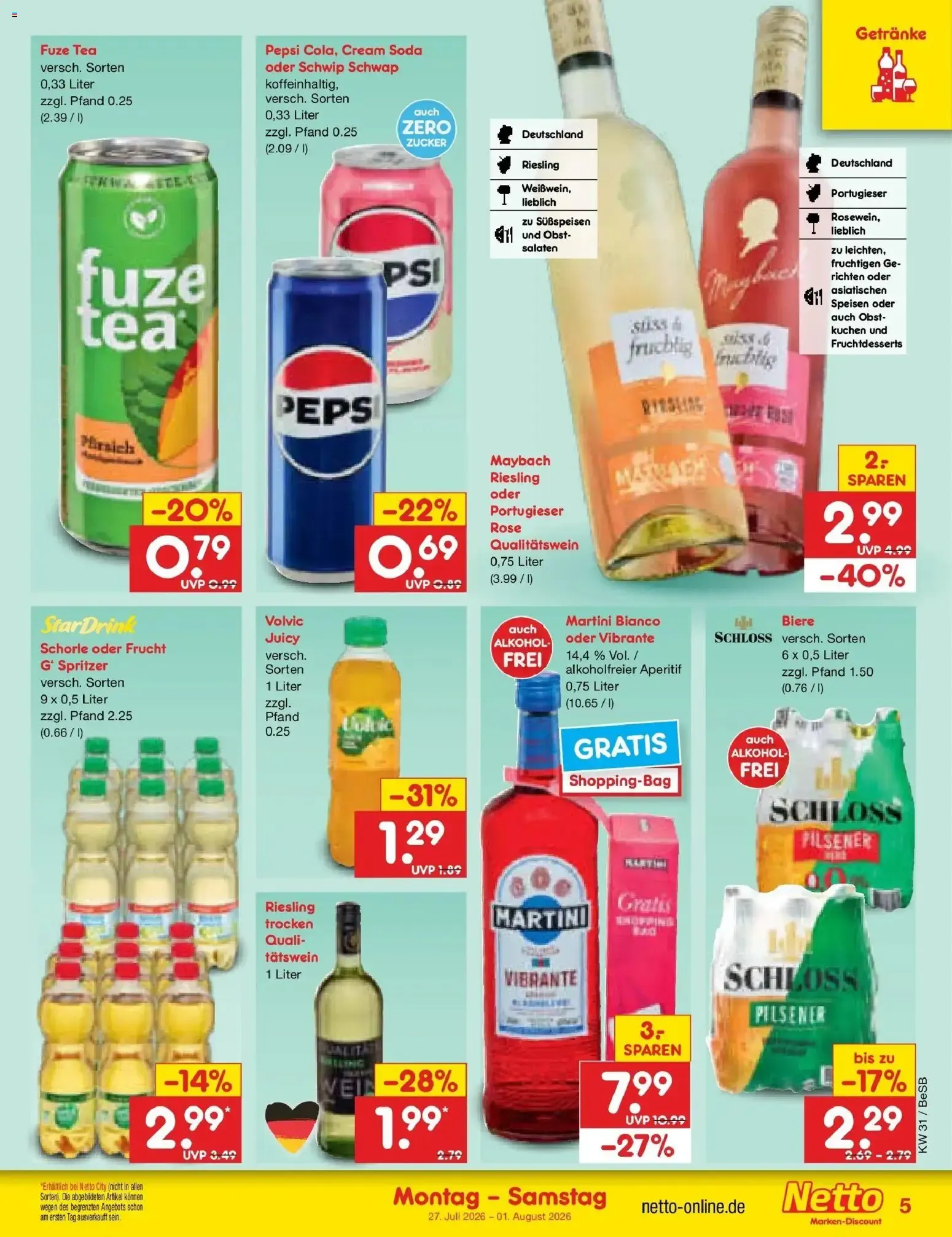 Netto Marken-Discount Prospekt Berlin-Prenzlauer Berg (ab 27.07.2026) » Angebote von 27. Juli bis 1. August 2026 - Prospekt seite 5