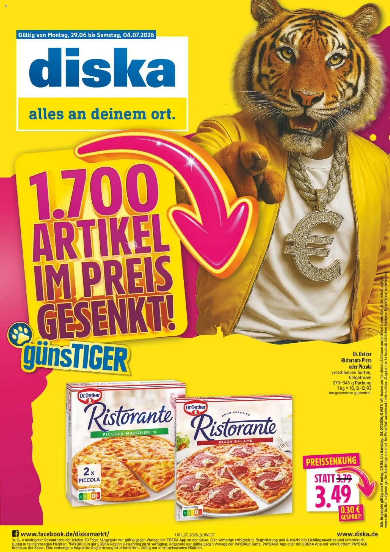 Diska - Diska Angebote Bayern KW27 (ab 29.06.2026) zum Blättern von 29. Juni bis 4. Juli 2026 - Prospekt seite 1