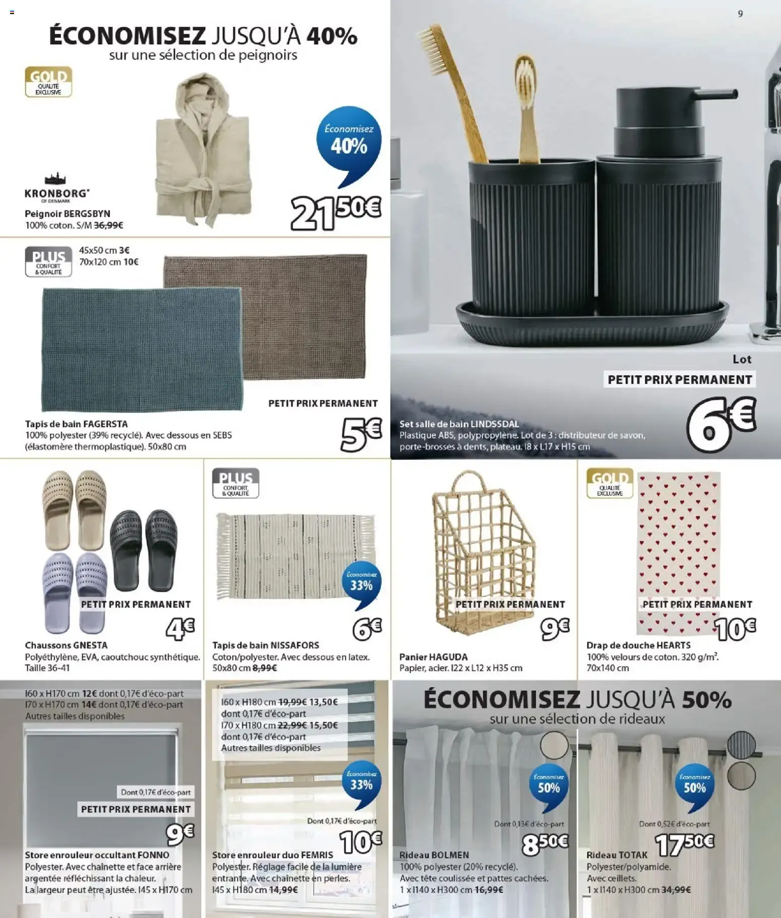 Jysk catalogue à partir du 22/07/2026 - promo en ligne du 22 juillet au 31 août 2026 - Catalogue page 9