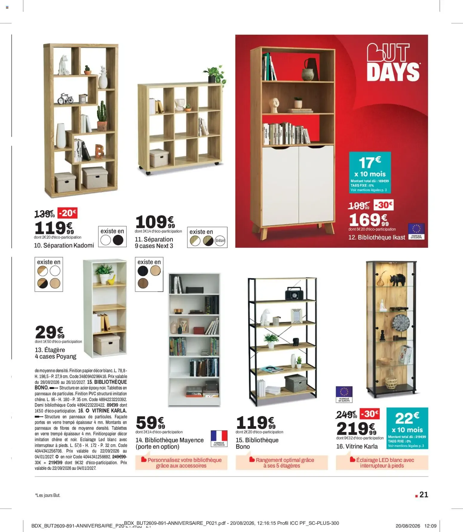 But catalogue but days à partir du 22/09/2026 - promo en ligne du 22 septembre au 26 octobre 2026 - Catalogue page 21