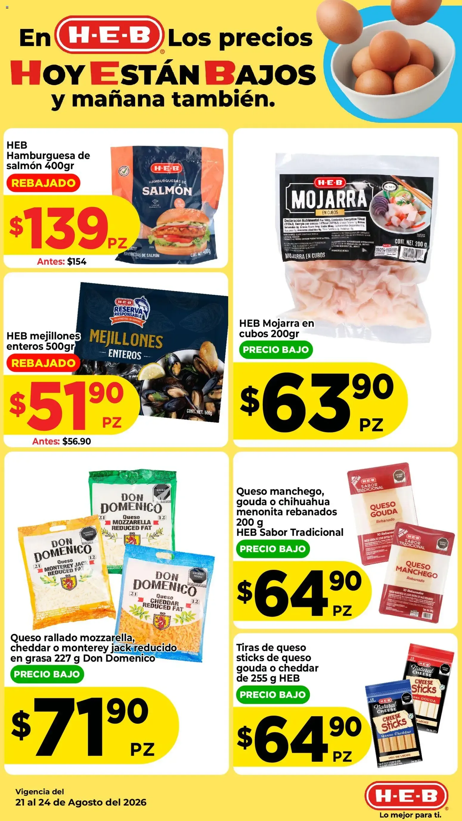 Catálogo de H-E-B: Precios Bajos en Carnes para Asar 21 de agosto al 24 de agosto 2026 - Pagina 4