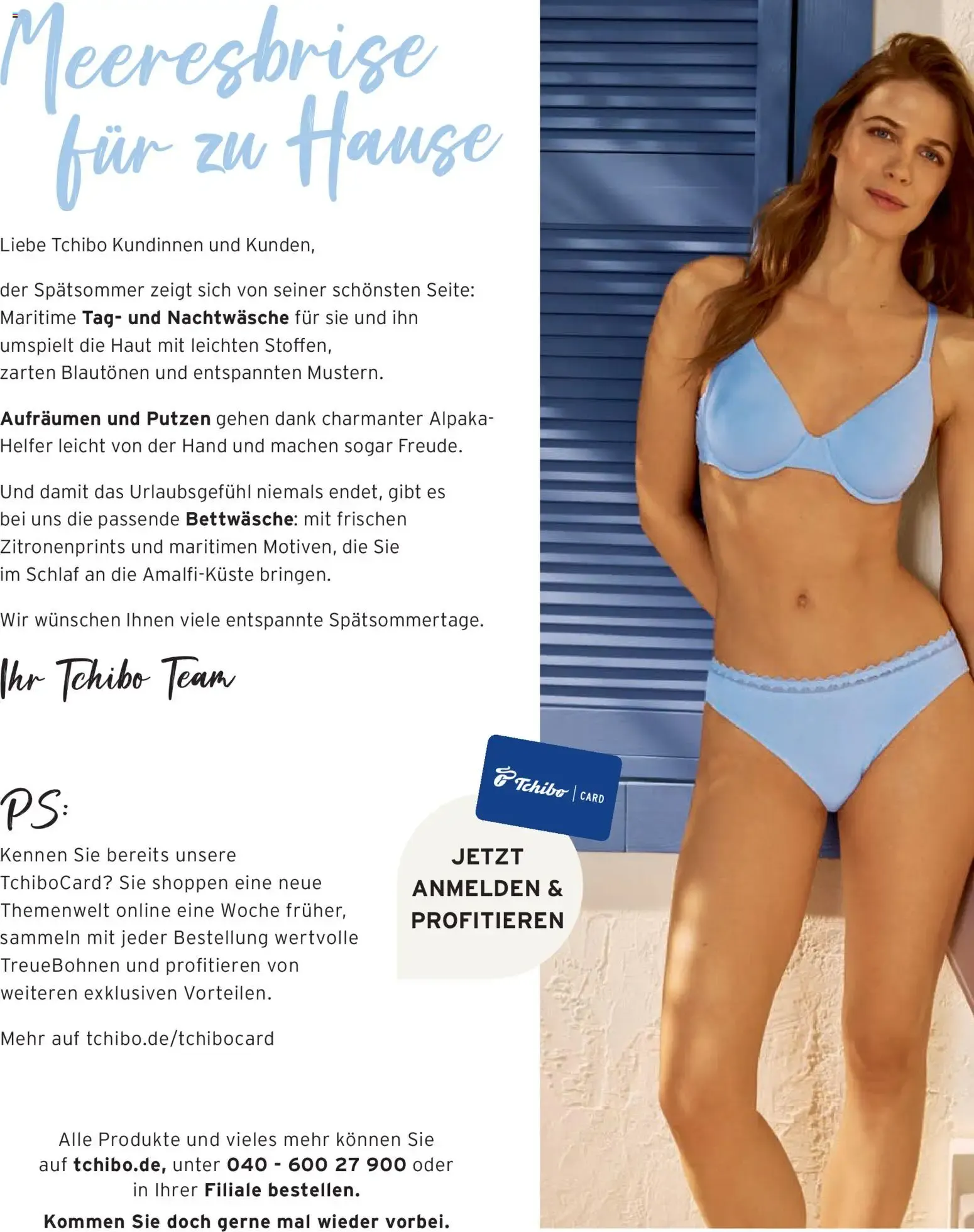 Tchibo - Inspirado en el Mar: Ropa de día y de noche para ella y él von 1. August bis 31. August 2026 - Prospekt seite 2