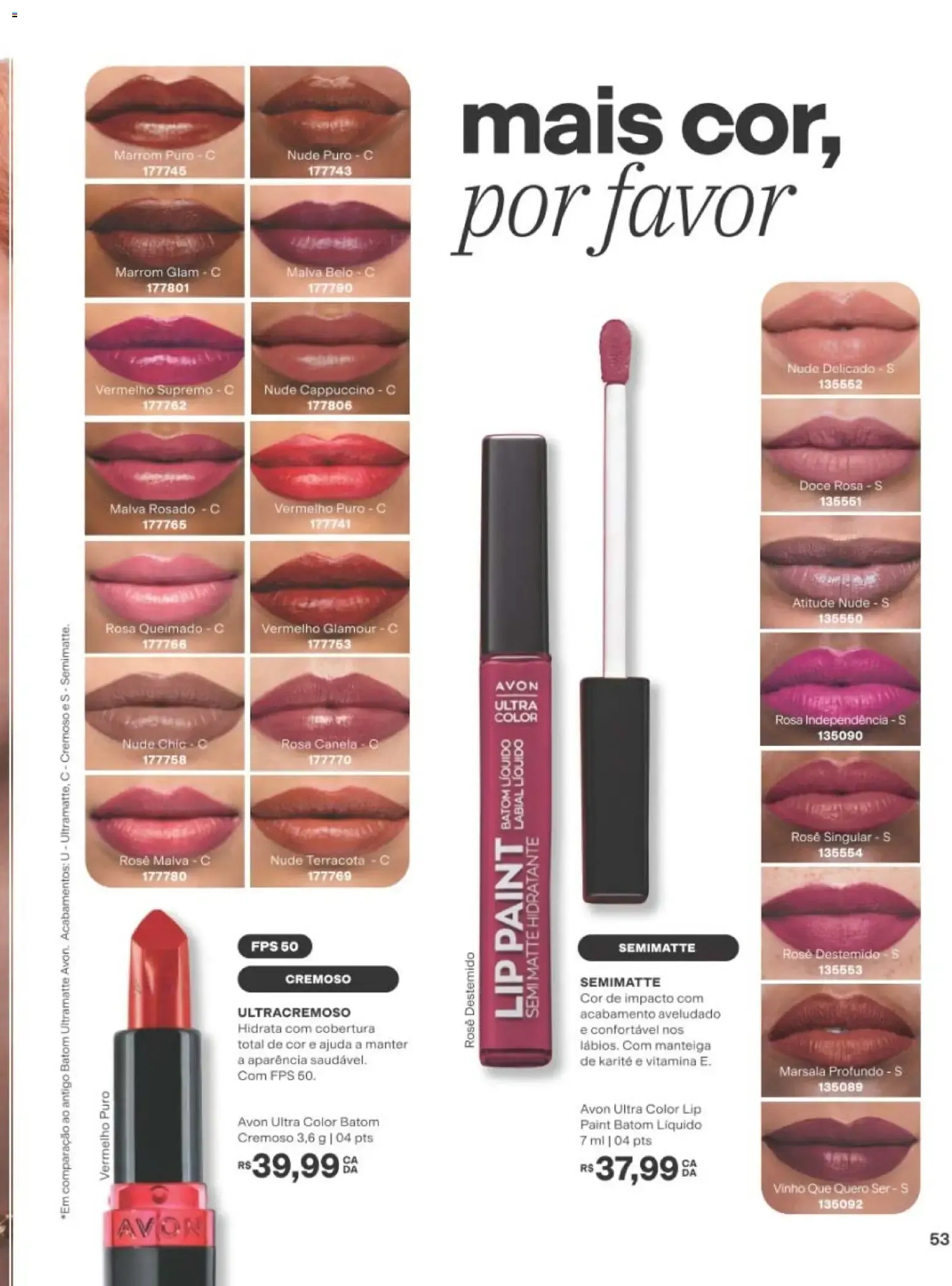 Encarte de Avon - Novo Sérum Lip Gloss - Ciclo 15/2026 21 de setembro até 12 de outubro 2026 - Pagina 53
