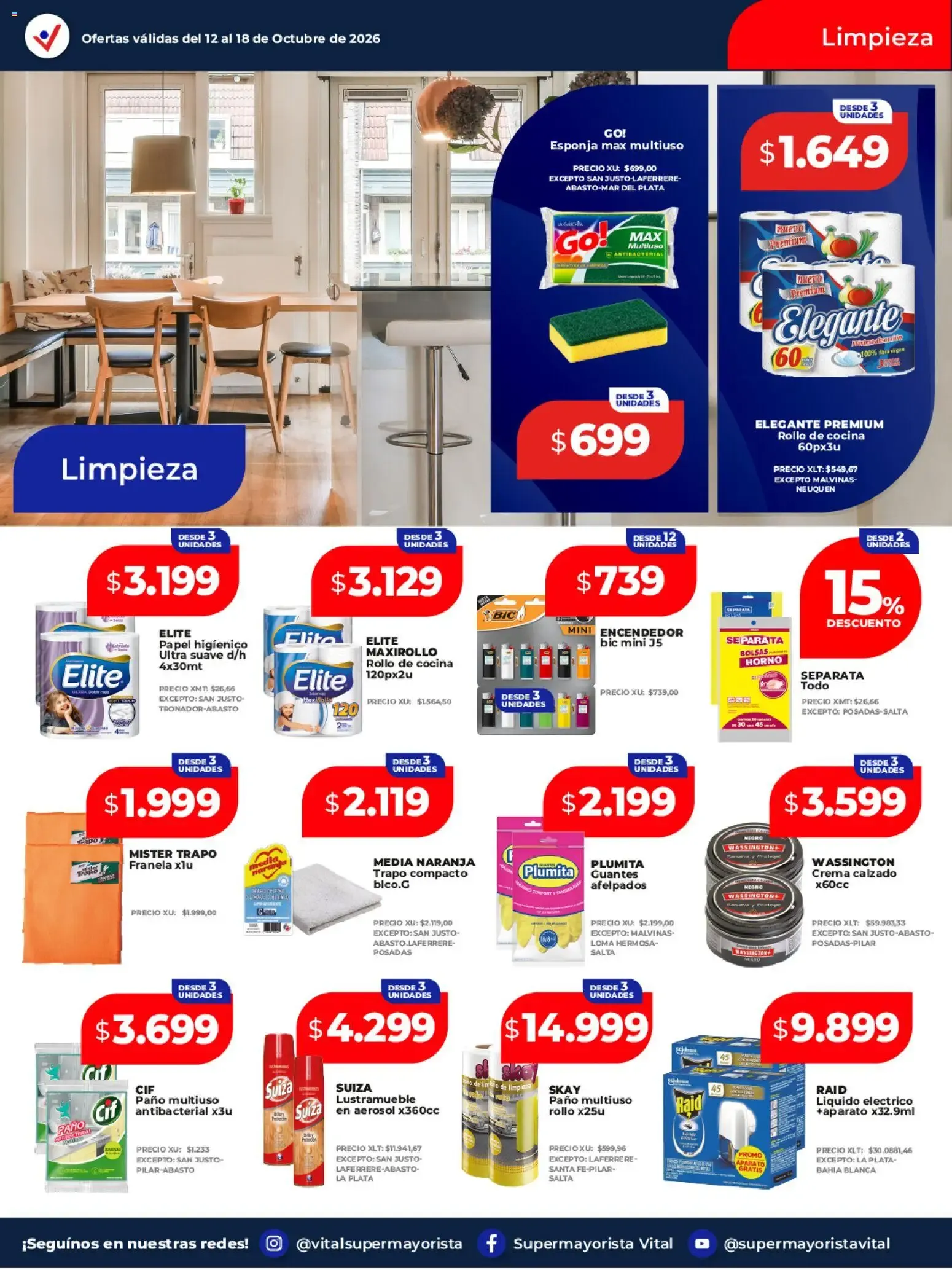 Ofertas de VITAL SUPERMAYORISTA EL MAYORISTA DE TU AHORRO 12 de octubre al 18 de octubre 2026 - Página 13 del catálogo