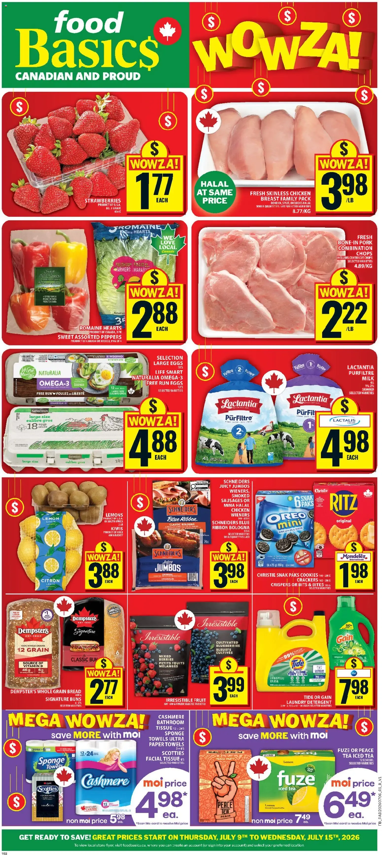 Food Basics weekly flyer - Cornwall from Jul 9, 2026 > weekly specials & deals from July 9 to July 15 2026 - flyer page 1