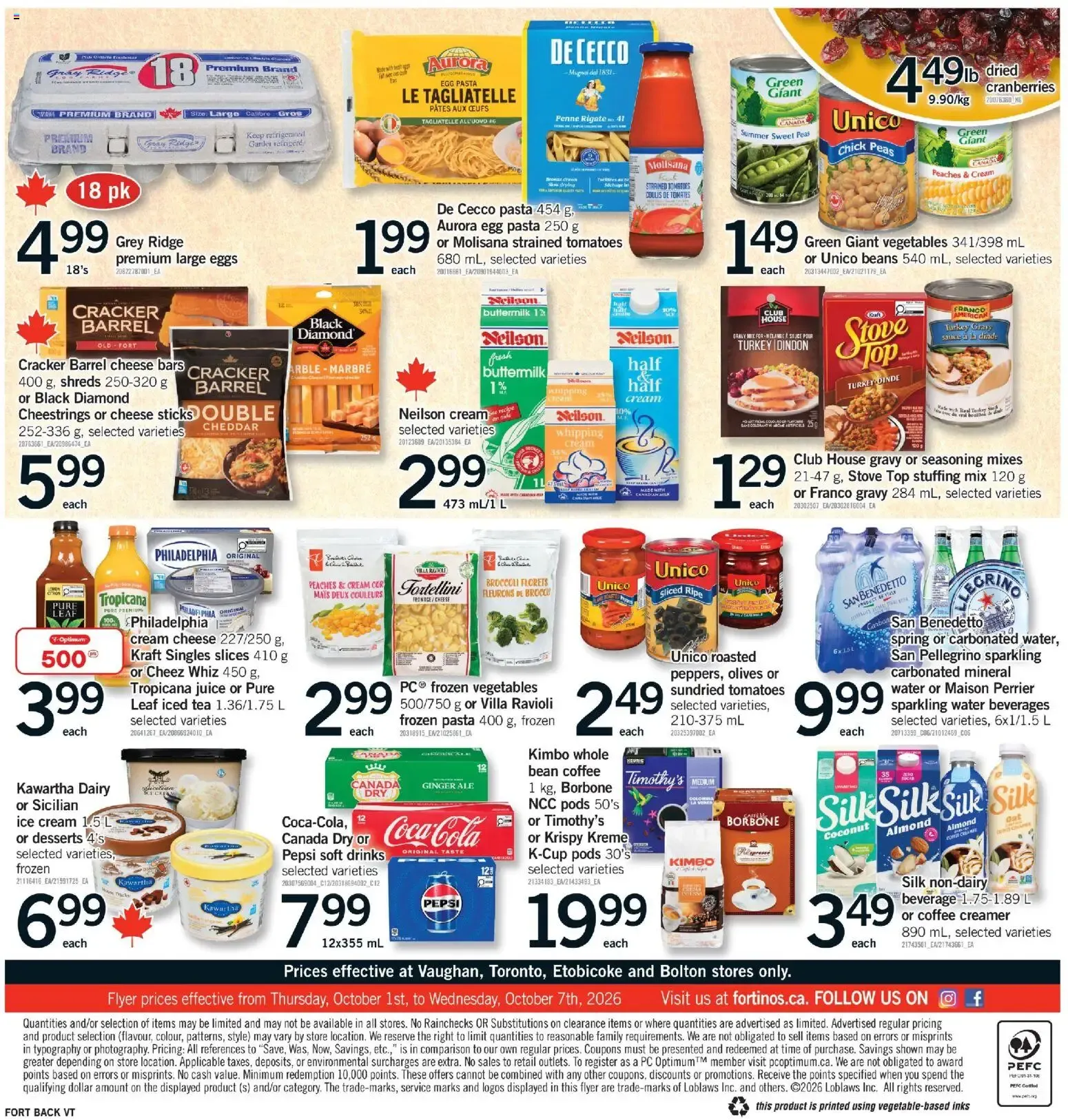 Fortinos weekly flyer / circulaire from Oct 1, 2026 > weekly specials & deals from October 1 to October 7 2026 - flyer page 2