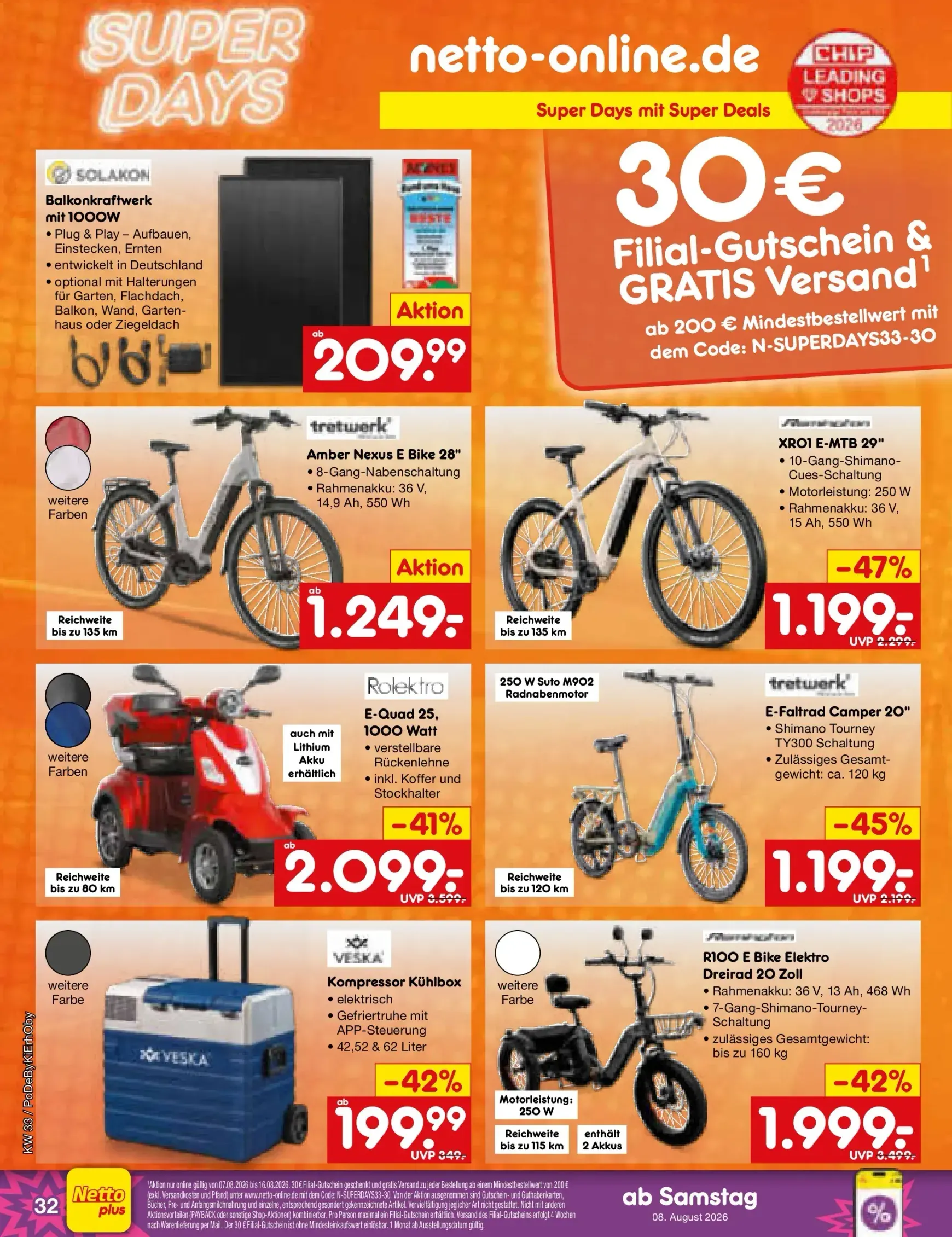 Netto Marken Discount Prospekt nächste Woche – von Montag 10.08.2026 bis Freitag 14.08.2026 von 10. August bis 14. August 2026 - Prospekt seite 47