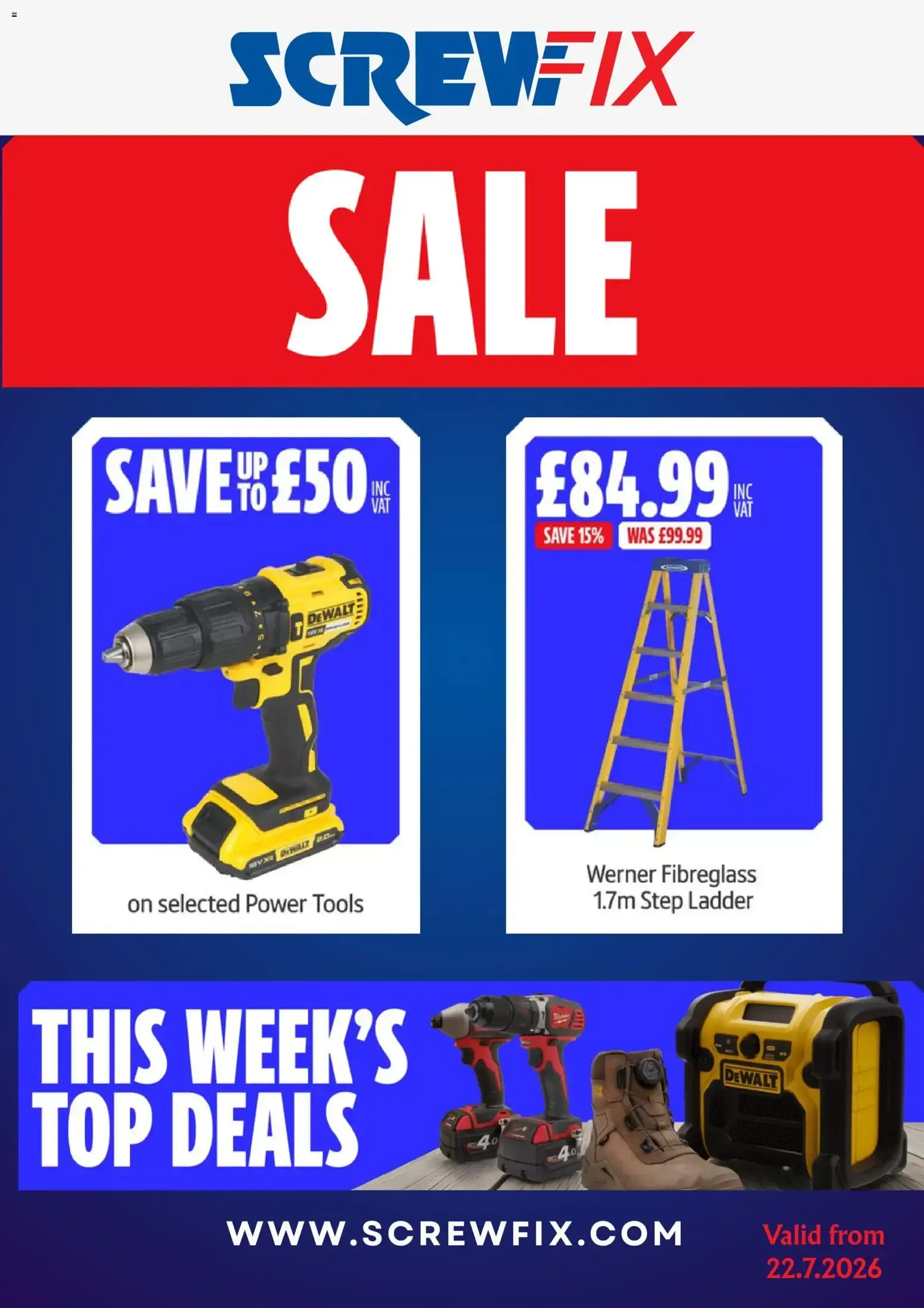 Screwfix catalogue (22/07/2026 - 18/08/2026) - Offers Online from 22 July to 18 August 2026 - Catalogue Page 1