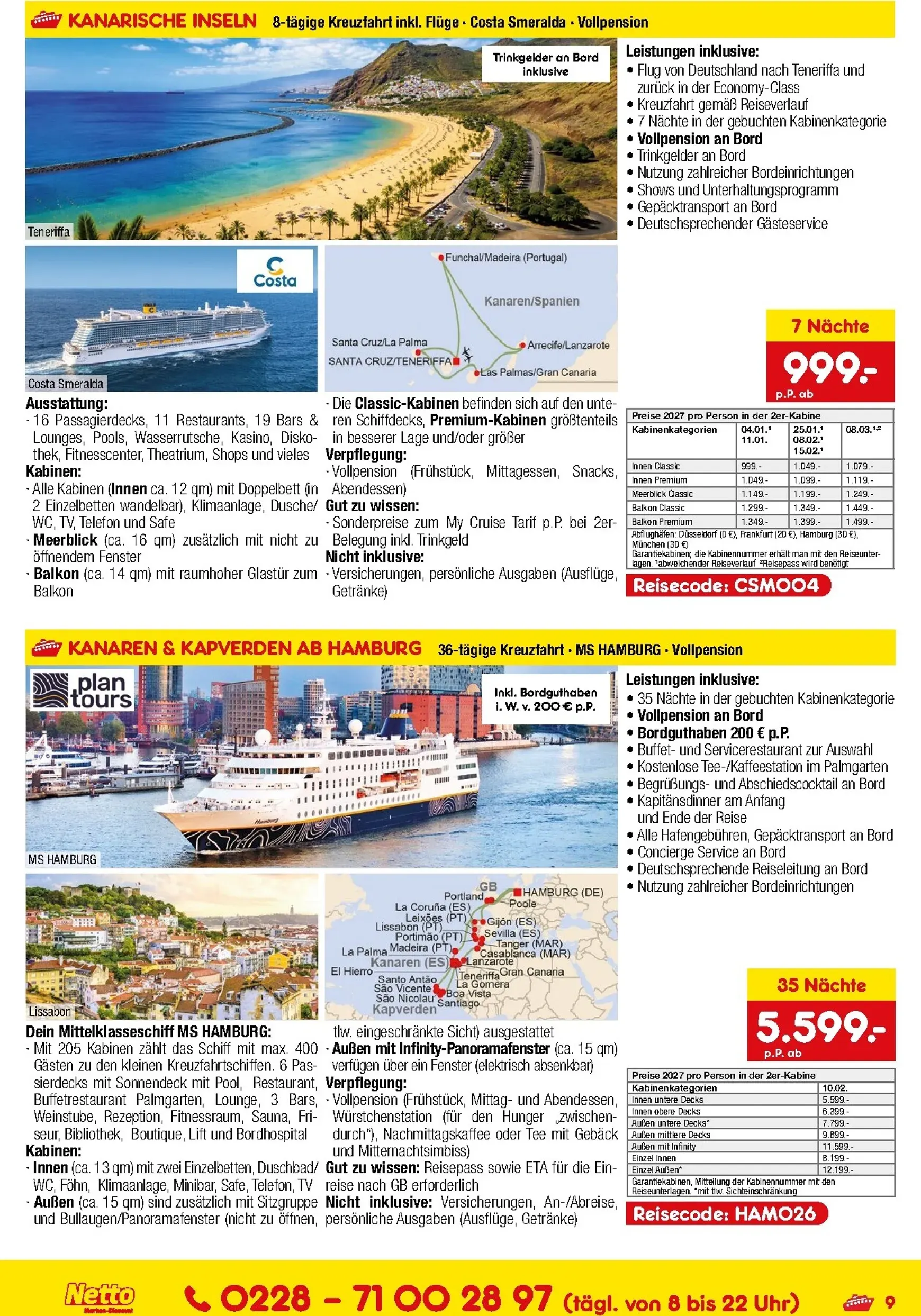 Netto Marken Discount - Reise-Sonderangebote Prospekt – von Donnerstag 11.06.2026 bis Dienstag 30.06.2026 von 11. Juni bis 30. Juni 2026 - Prospekt seite 9