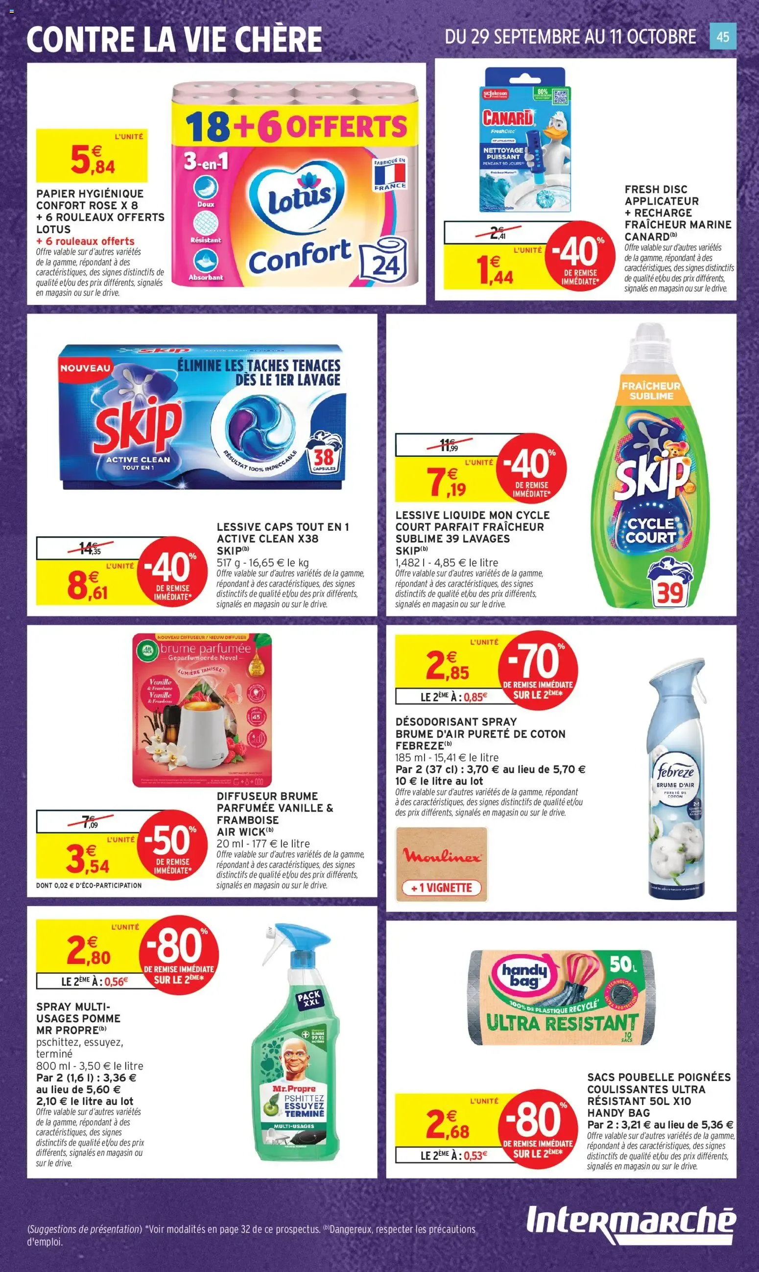 Intermarché - Anniversaire: 100% remboursés en bons d'achat du 29 septembre au 11 octobre 2026 - Catalogue page 37