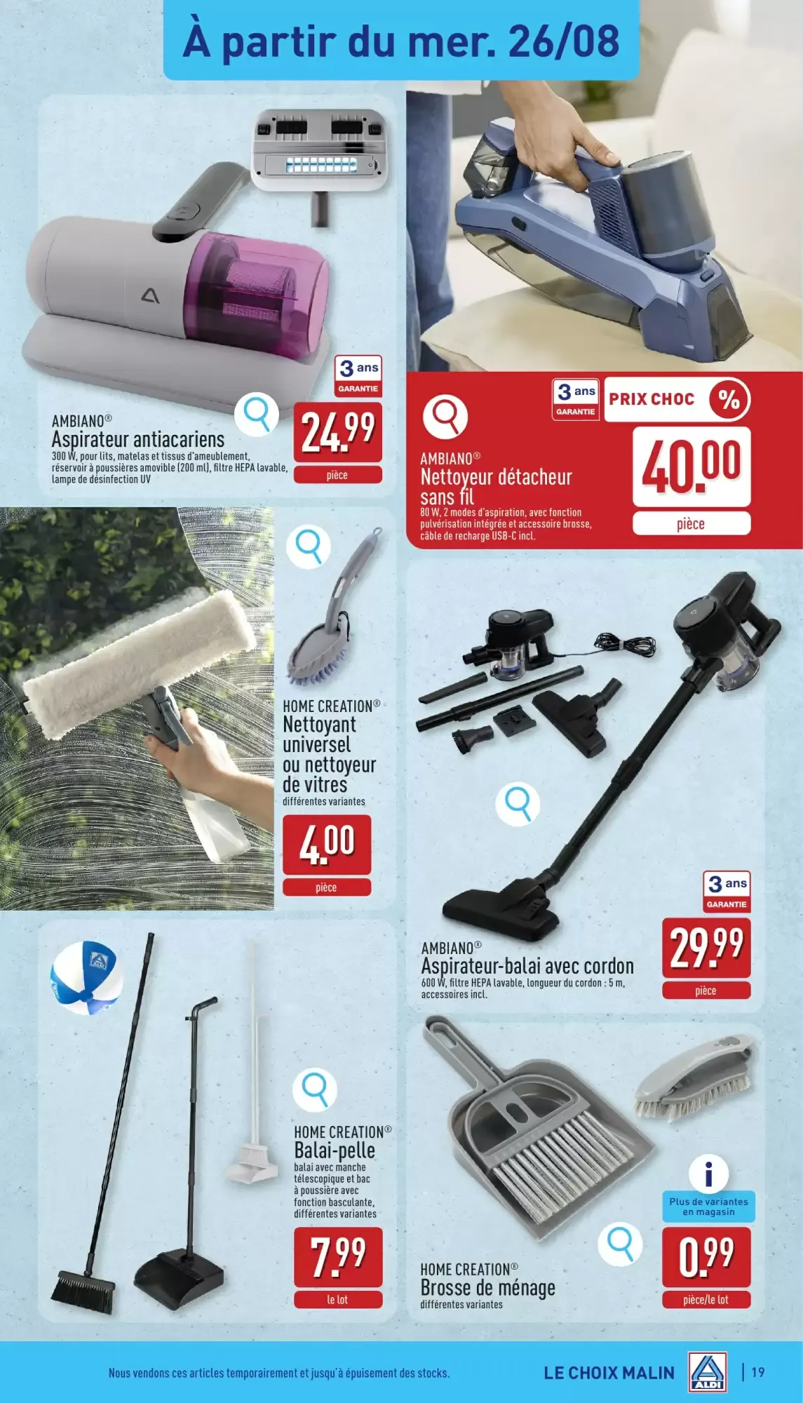 ALDI Dépliant du 24/08 au 29/08 van 24 augustus tot 29 augustus 2026 - folder pagina 19