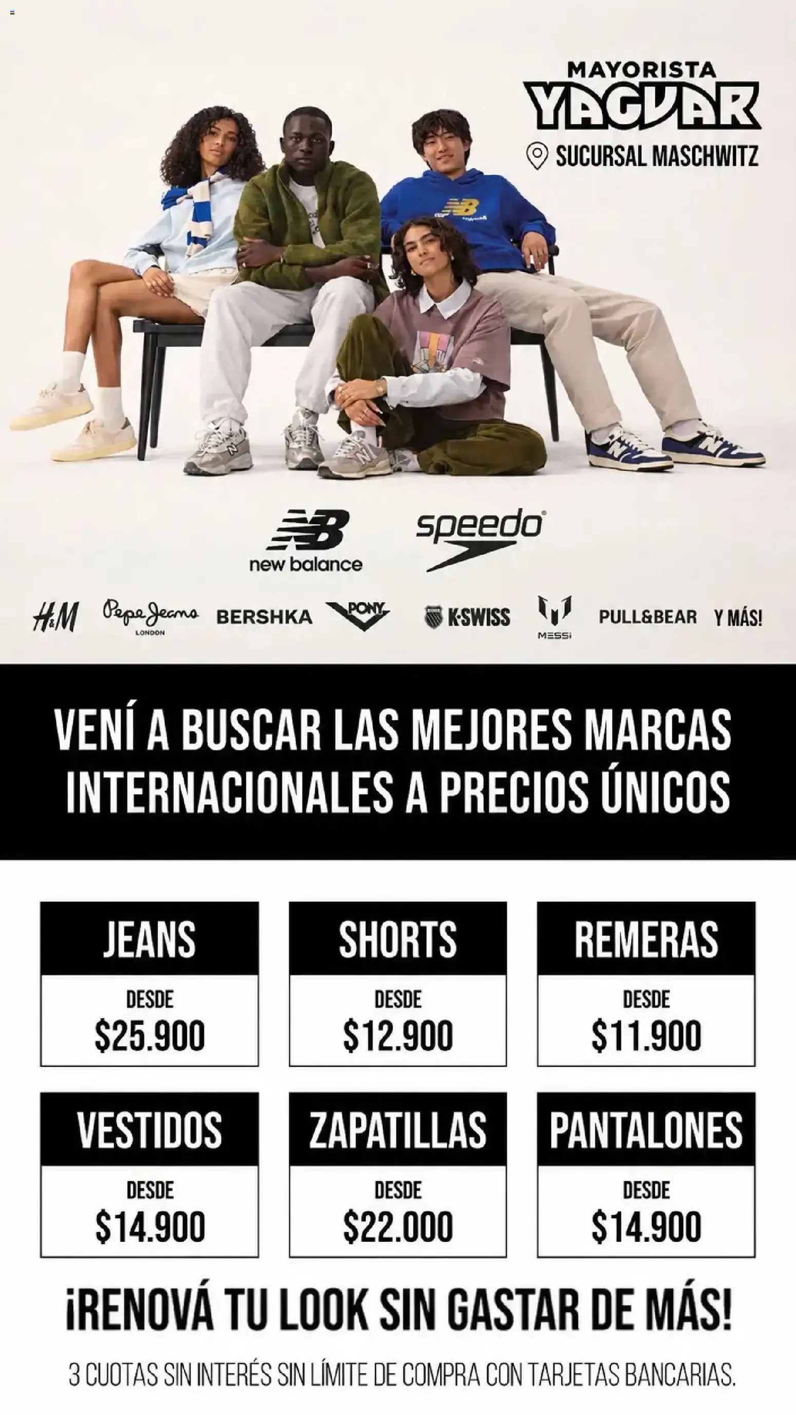 Ofertas de Mayorista Yaguar - Marcas Internacionales a Precios Únicos 15 de junio al 21 de junio 2026 - Página 1 del catálogo
