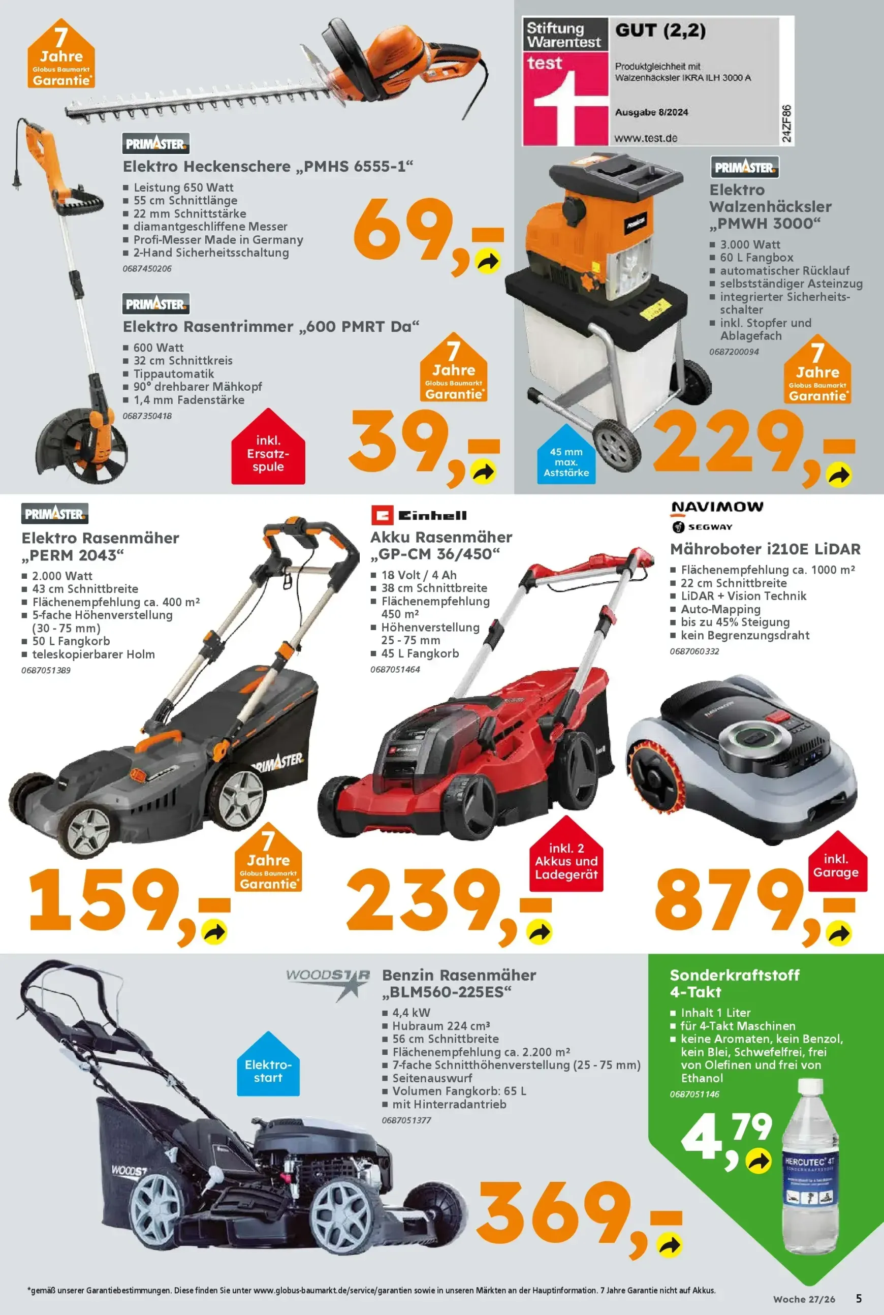 Globus Baumarkt Prospekt – von Montag 29.06.2026 bis Samstag 04.07.2026 von 29. Juni bis 4. Juli 2026 - Prospekt seite 5