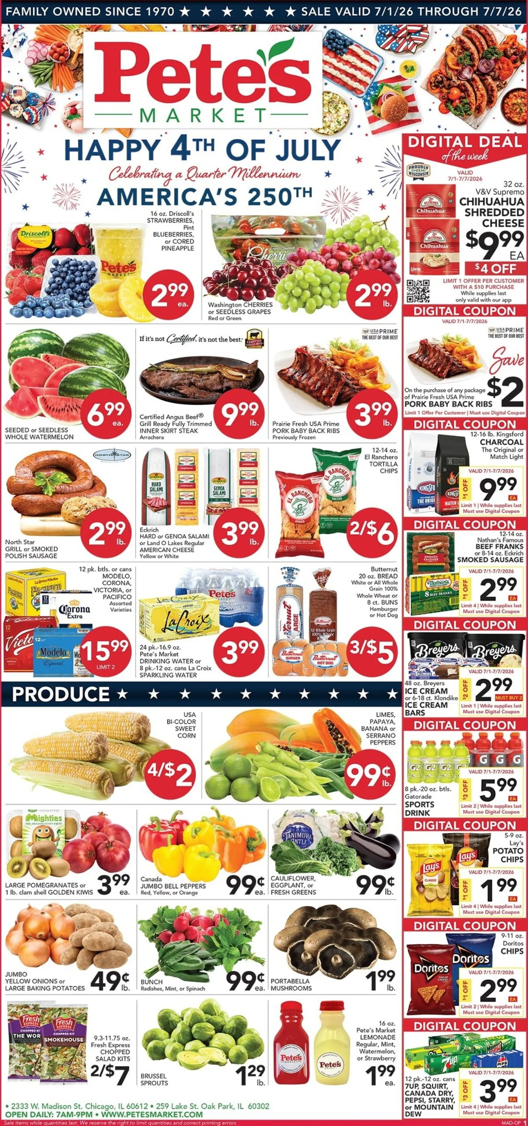 Weekly ad Current Pete's Fresh Market - Madison & Western leaflet valid from Wednesday 07/01/2026 to Tuesday 07/07/2026 from July 1 to July 7 2026 - Page 1