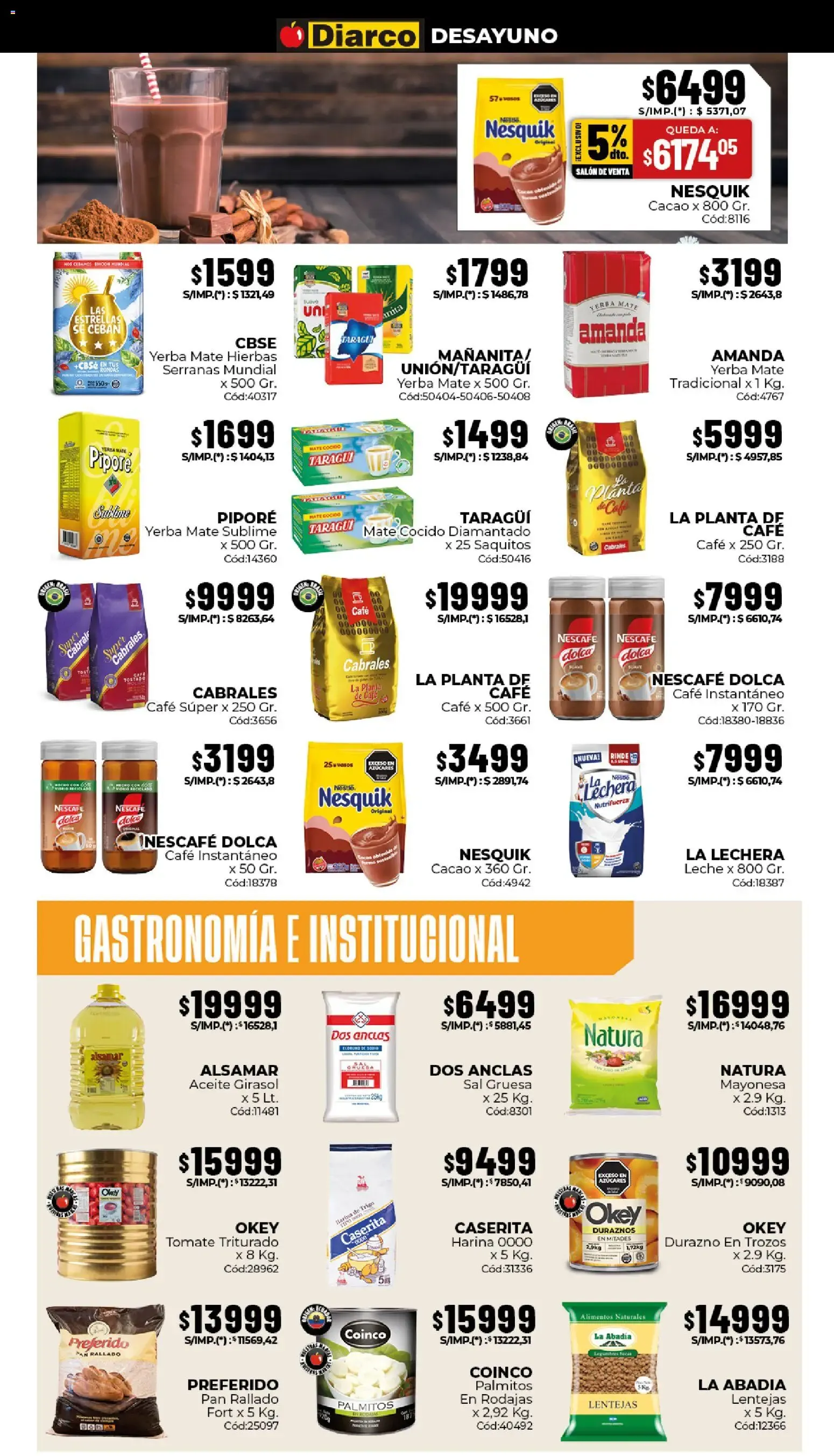 Ofertas de Diarco: ¡TODOS PUEDEN COMPRAR POR UNIDAD O CANTIDAD! 29 de junio al 3 de julio 2026 - Página 4 del catálogo