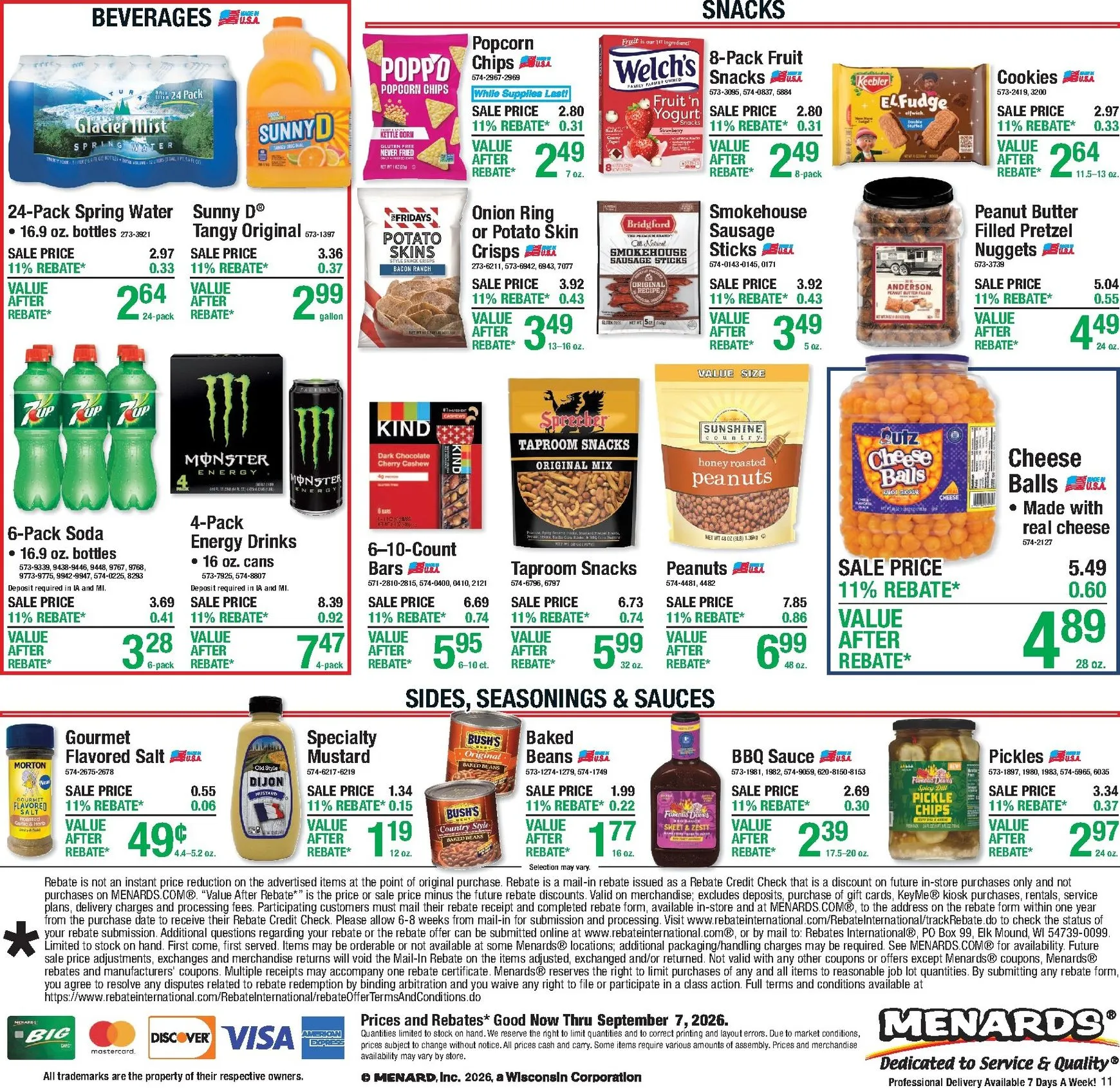 Weekly promotion Menards Labor Day Sale - 11% Rebate spanning from August 27 to September 7 2026 - Page 18 for Catalogue 365
