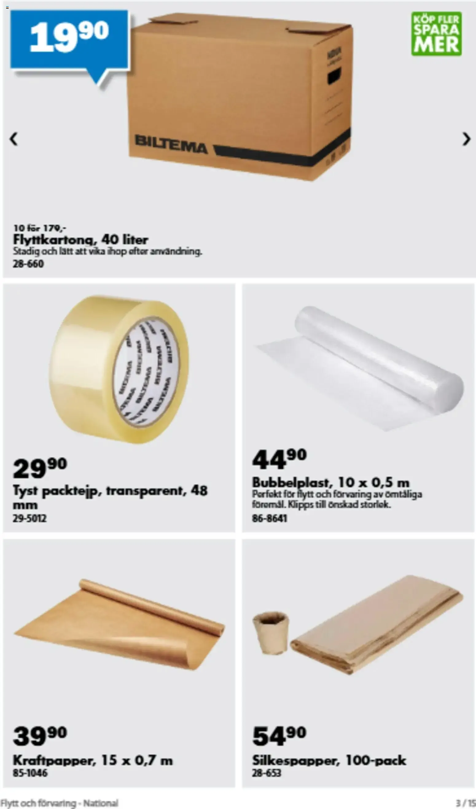 Biltema - Allt för flytten! från 14 augusti till 30 september 2026 - Reklamblad sidor 12