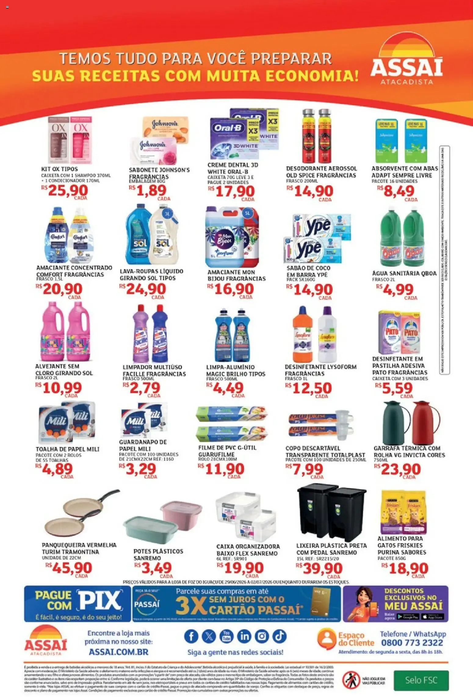 Encarte de Assaí Atacadista ofertas - PR de 29/06/2026 | Promoções Online 29 de junho até 2 de julho 2026 - Pagina 4