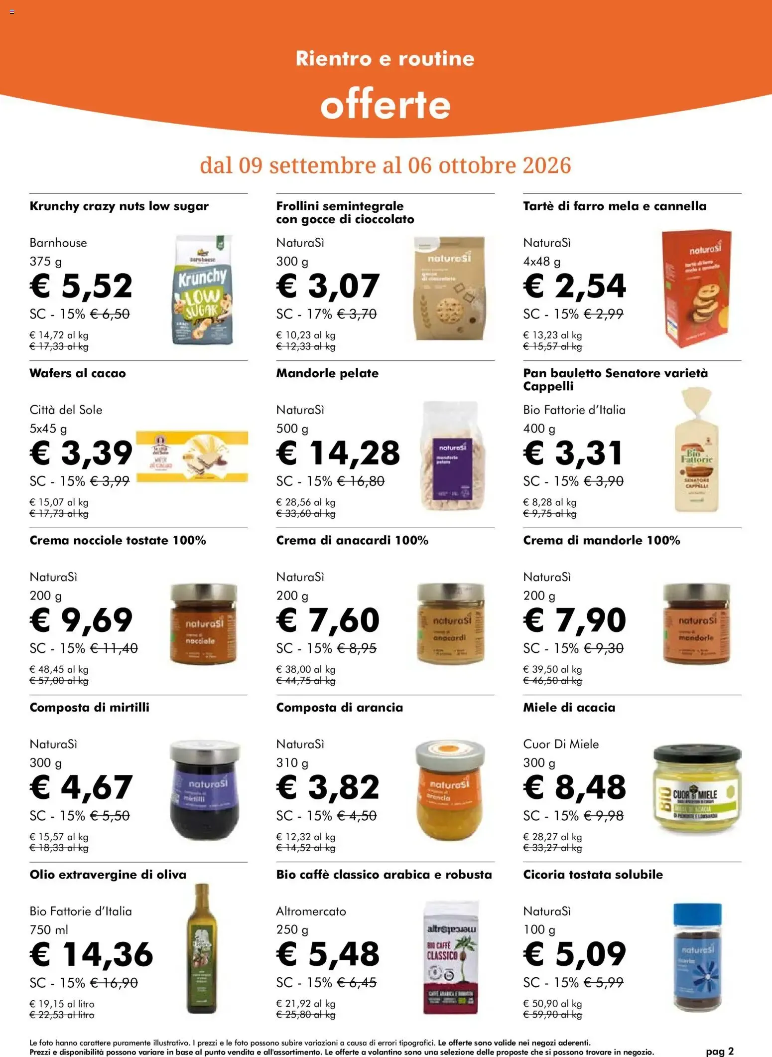 Nuovo Natura Sì volantino dal 09/09/2026 > offerte anteprima 🛍️ da 9 settembre a 6 ottobre di 2026 - Pagina del volantino 2