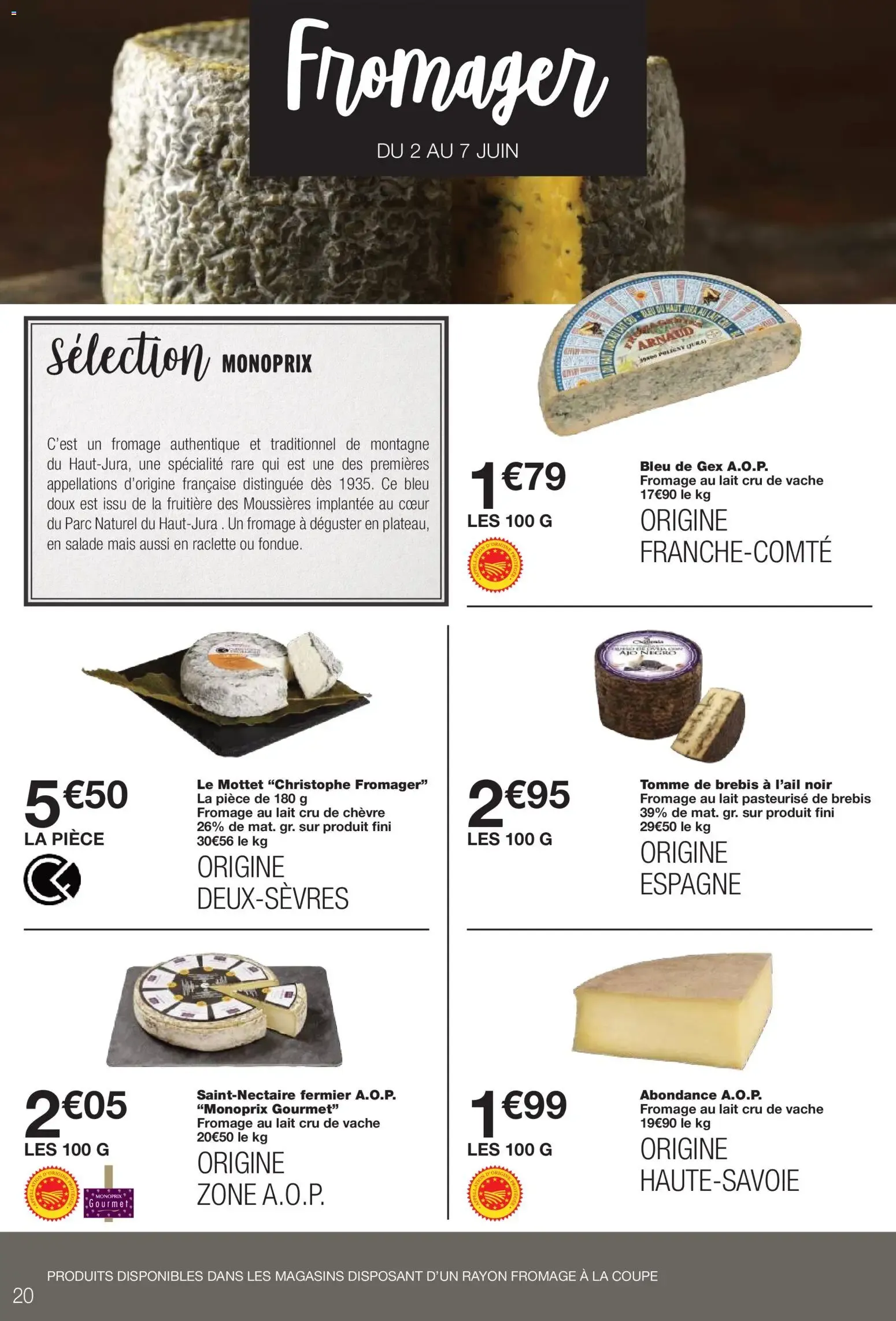 Monoprix: Hasta -50% en el 2do producto de una selección de productos mediterráneos du 2 juin au 14 juin 2026 - Catalogue page 20