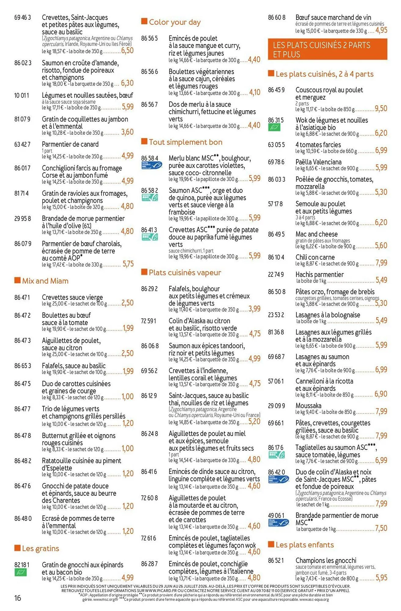 Picard Catalogue Du 29/06/2026 au 13/09/2026 du 29 juin au 13 septembre 2026 - Catalogue page 16