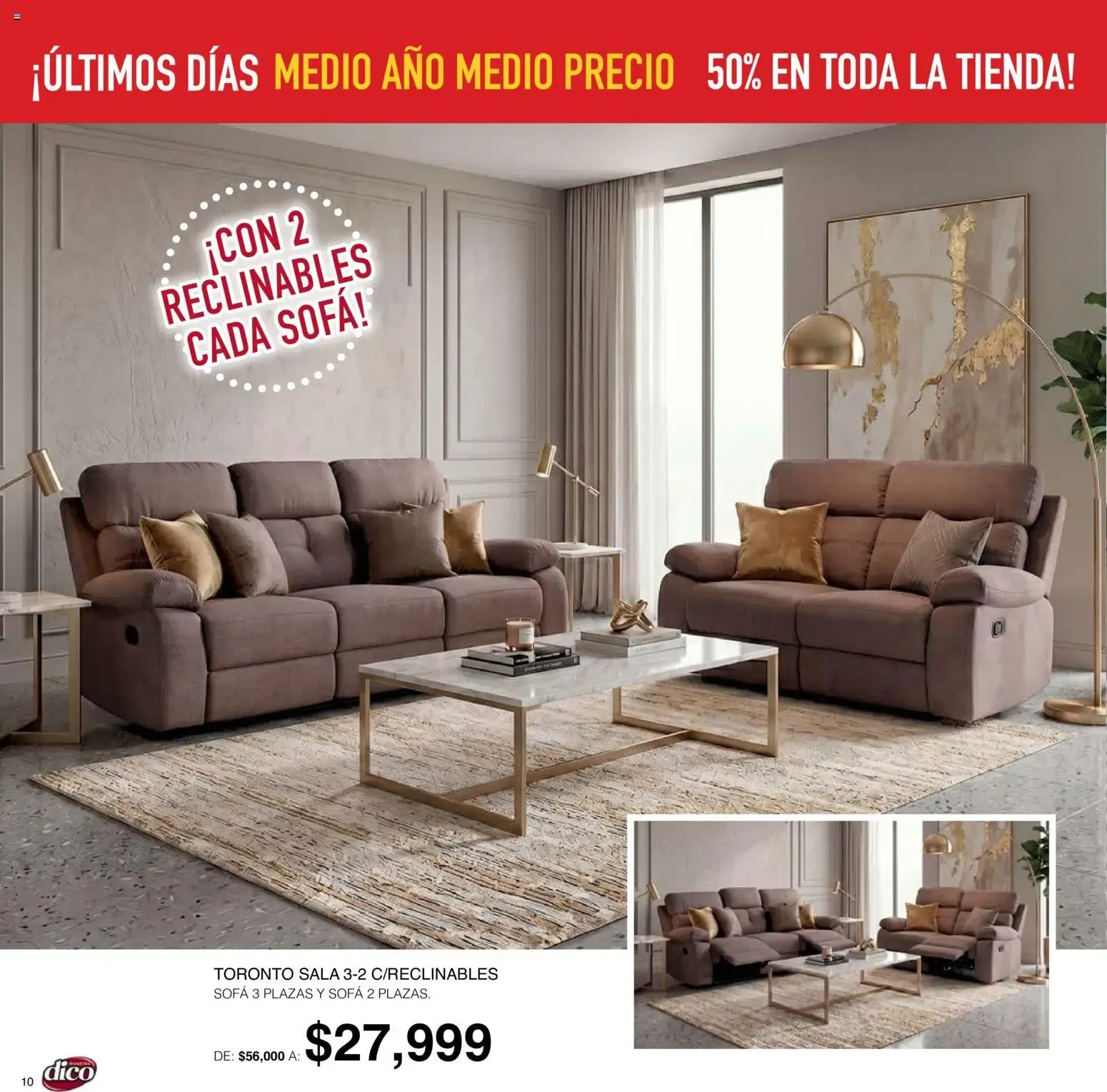 Catálogo de Muebles Dico: ¡Últimos Días! Medio Año Medio Precio, 50% en toda la tienda 1 de octubre al 6 de octubre 2026 - Pagina 10