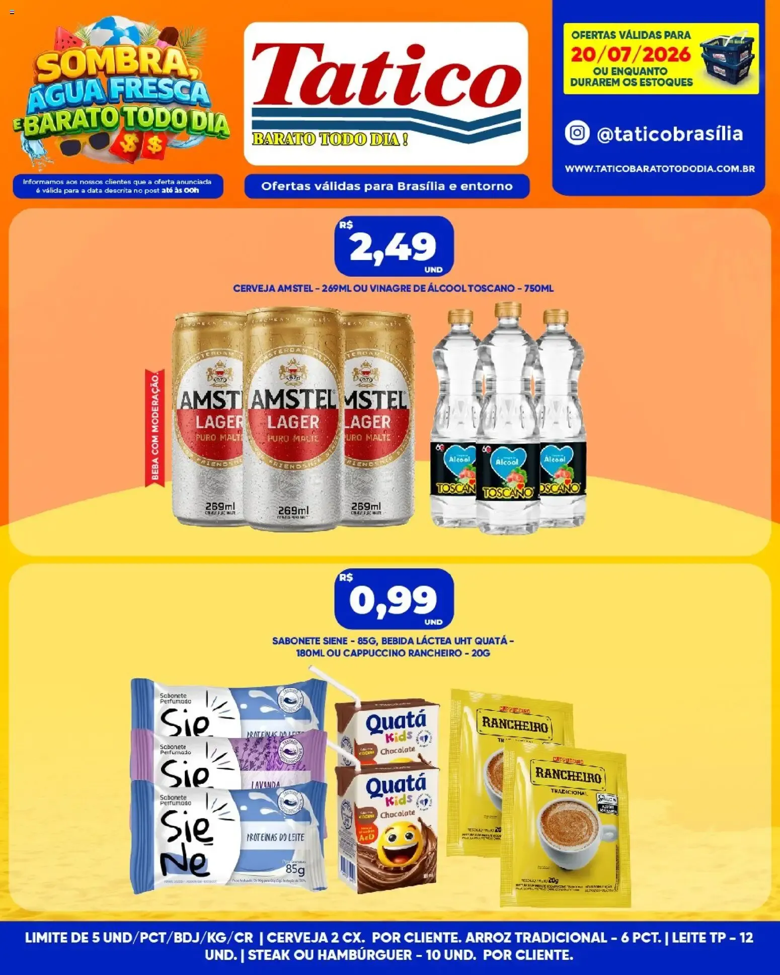 Tatico ofertas do Dia de 20/07/2026 | Promoções Online