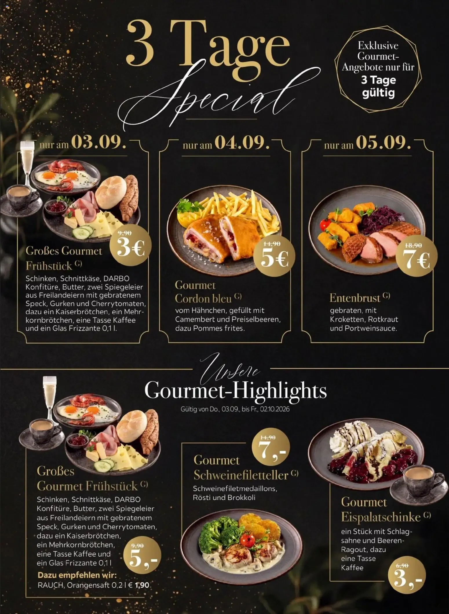XXXL Restaurant Gourmet Wochen von 3. September bis 2. Oktober 2026 - Prospekt seite 2
