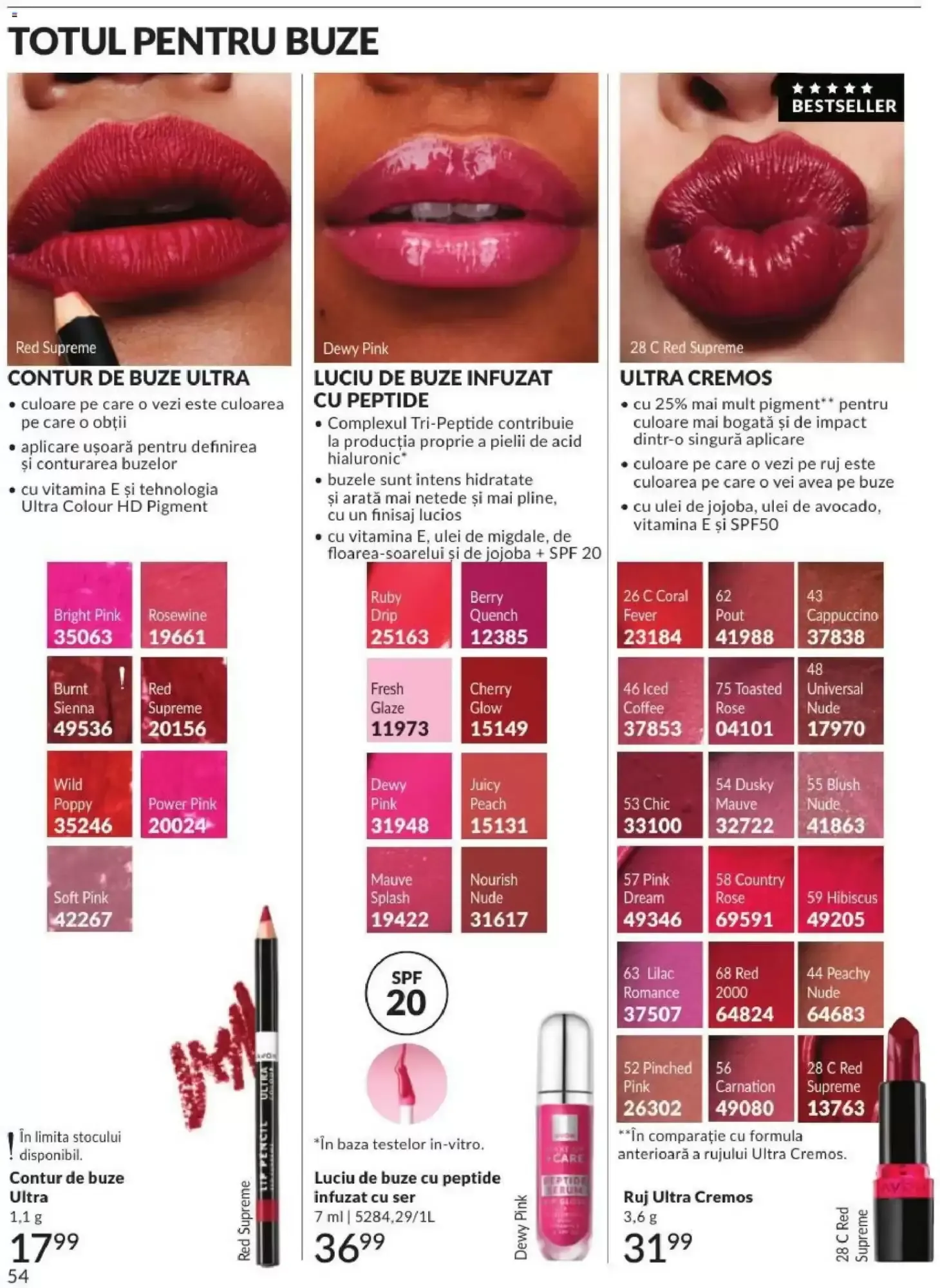 Catalog Avon | Campania 08/2026: Ruj Velvety Mousse de la 1 august până la 31 august 2026 - Revista Pagina 54