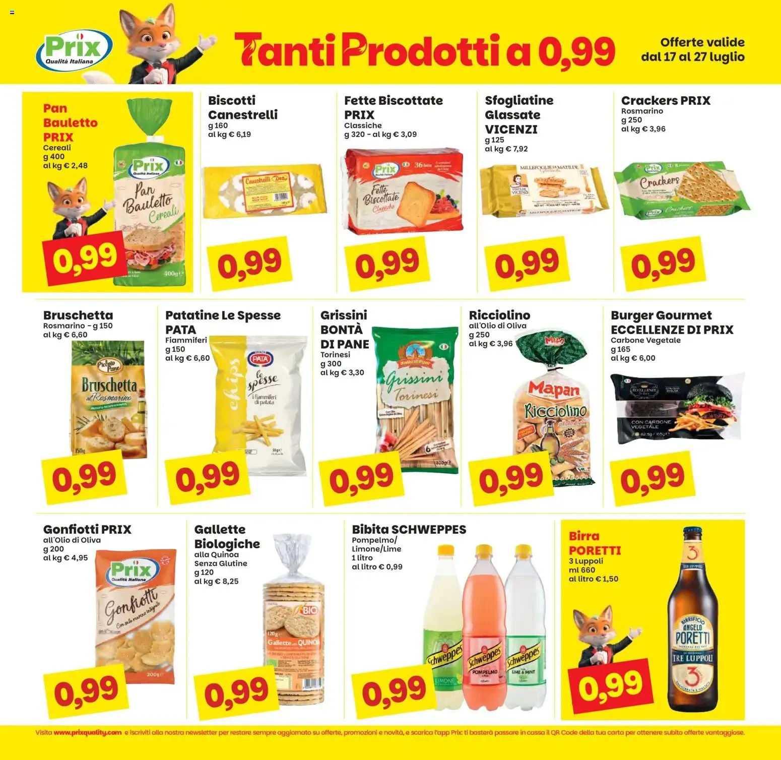 Volantino Prix: Tanti prodotti a 0,99€ y descuentos da 17 luglio a 27 luglio di 2026 - Pagina del volantino 6