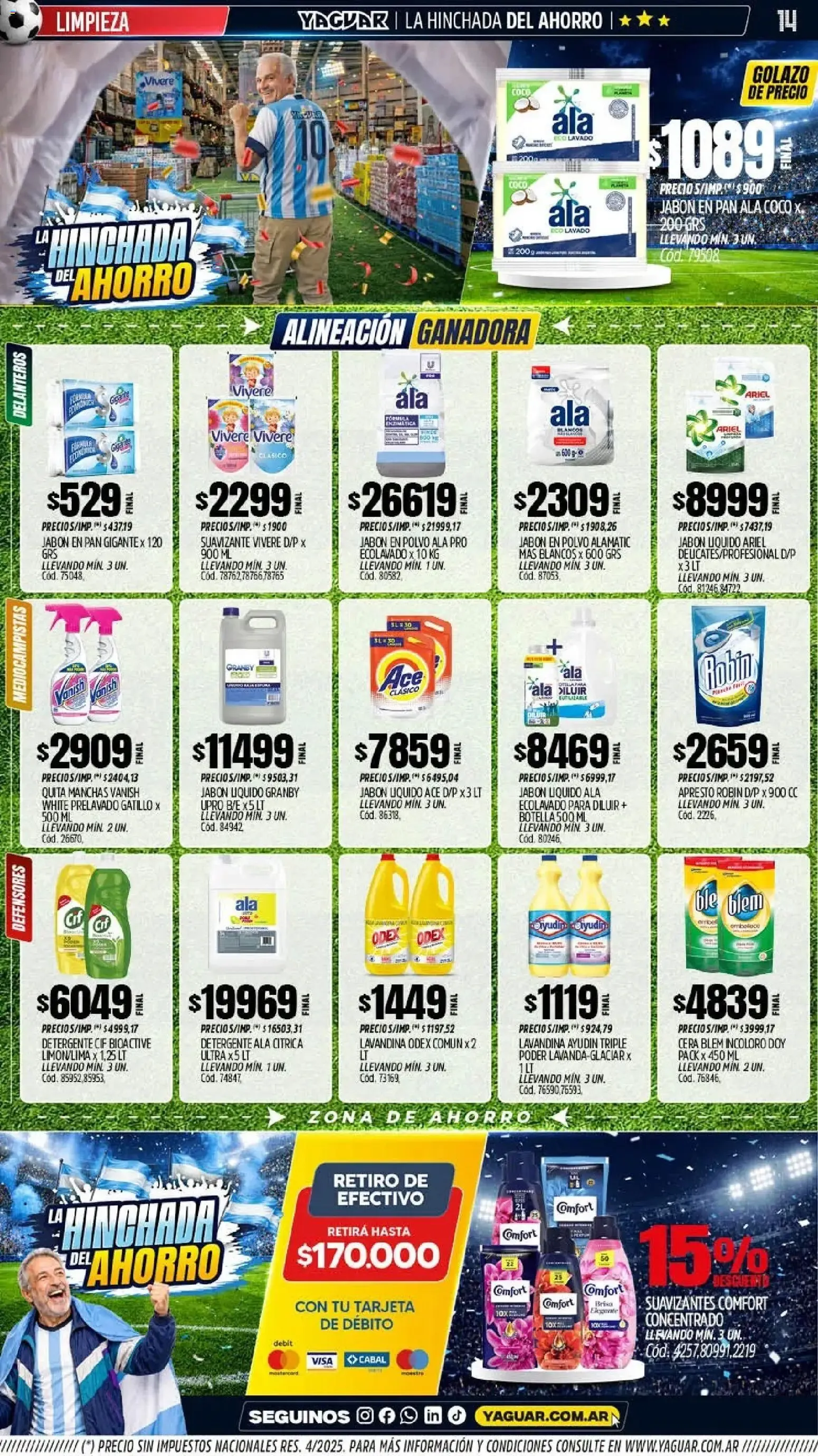 Ofertas de Mayorista Yaguar: La Hinchada del Ahorro 15 de junio al 21 de junio 2026 - Página 13 del catálogo