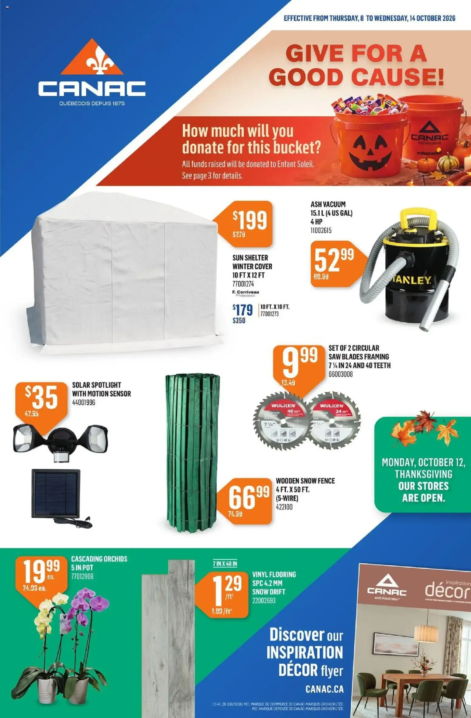 Canac weekly flyer from Oct 8, 2026 > weekly specials & deals from October 8 to October 14 2026 - flyer page 1