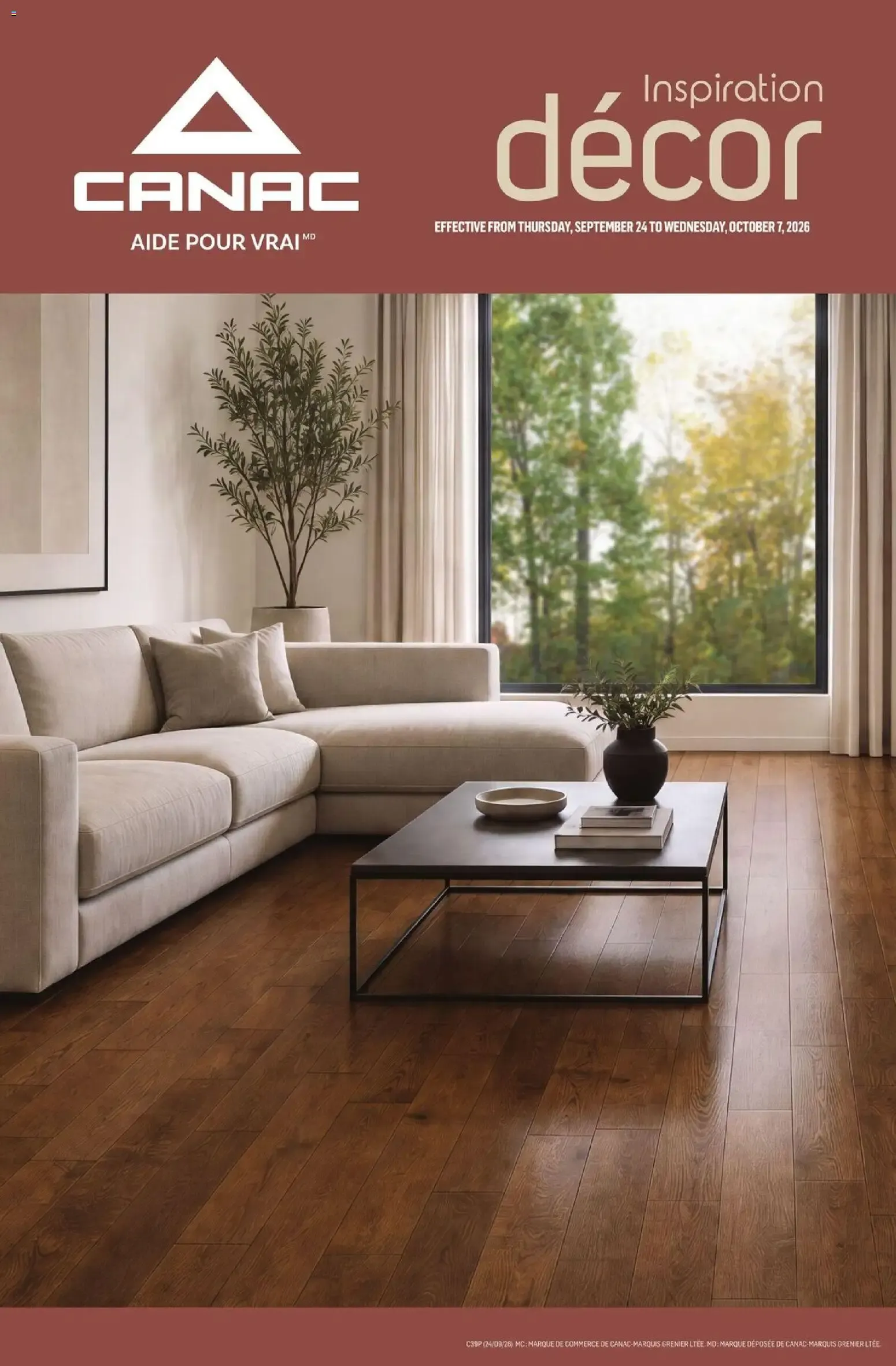 Canac flyer - Inspiration Décor from Sep 24, 2026 > weekly specials & deals