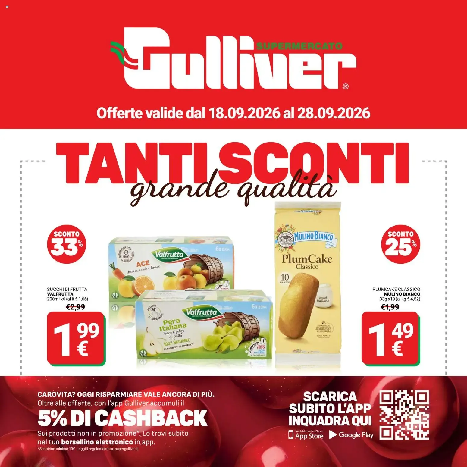 Nuovo Gulliver volantino dal 18/09/2026 > offerte anteprima 🛍️ da 18 settembre a 28 settembre di 2026 - Pagina del volantino 1