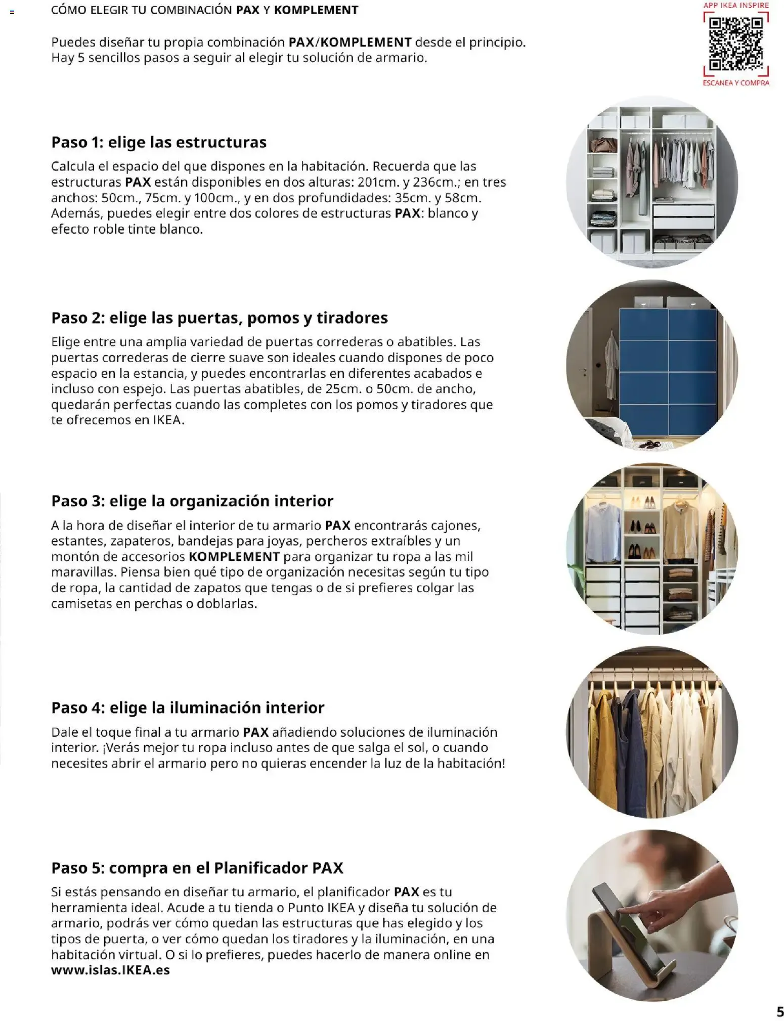 Catálogo de Guía de compra PAX y KOMPLEMENT - Sistema de armarios IKEA 1 de septiembre al 31 de enero 2027 - Página 5