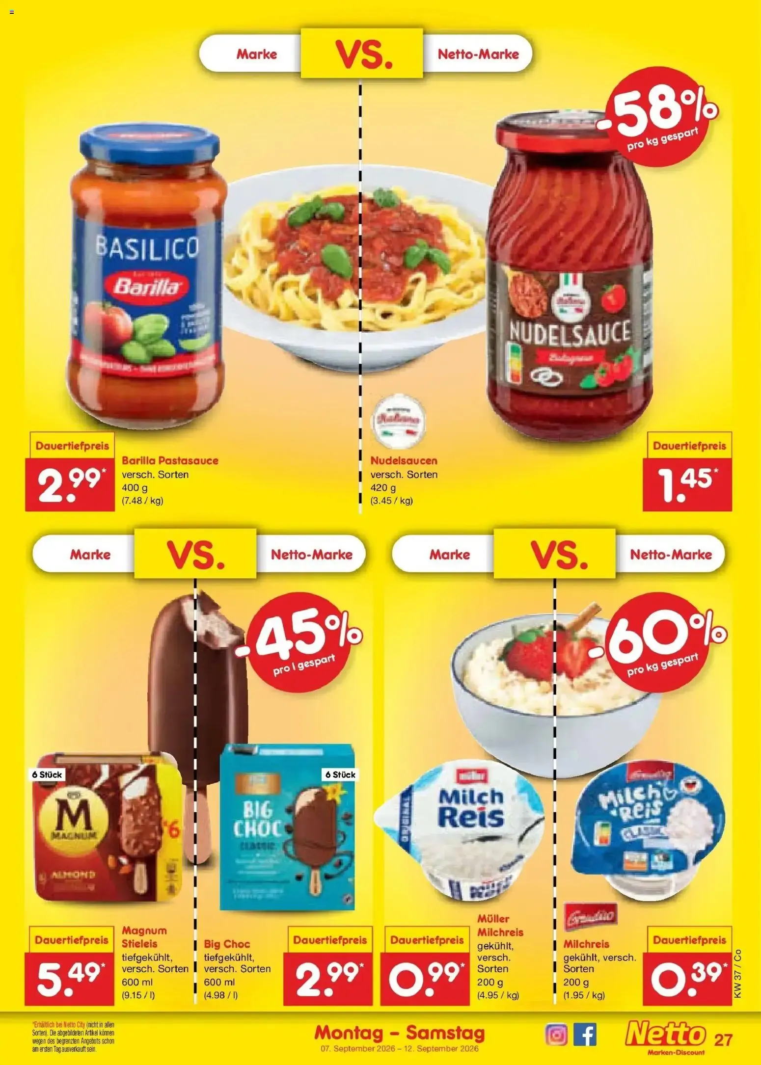 Netto Marken-Discount Prospekt Leipzig (ab 07.09.2026) » Angebote von 7. September bis 12. September 2026 - Prospekt seite 37