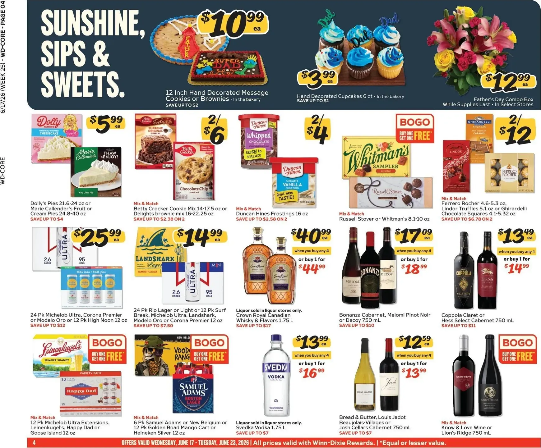 Weekly ad Current Winn-Dixie leaflet valid from Wednesday 06/17/2026 to Tuesday 06/23/2026 from June 17 to June 23 2026 - Page 4