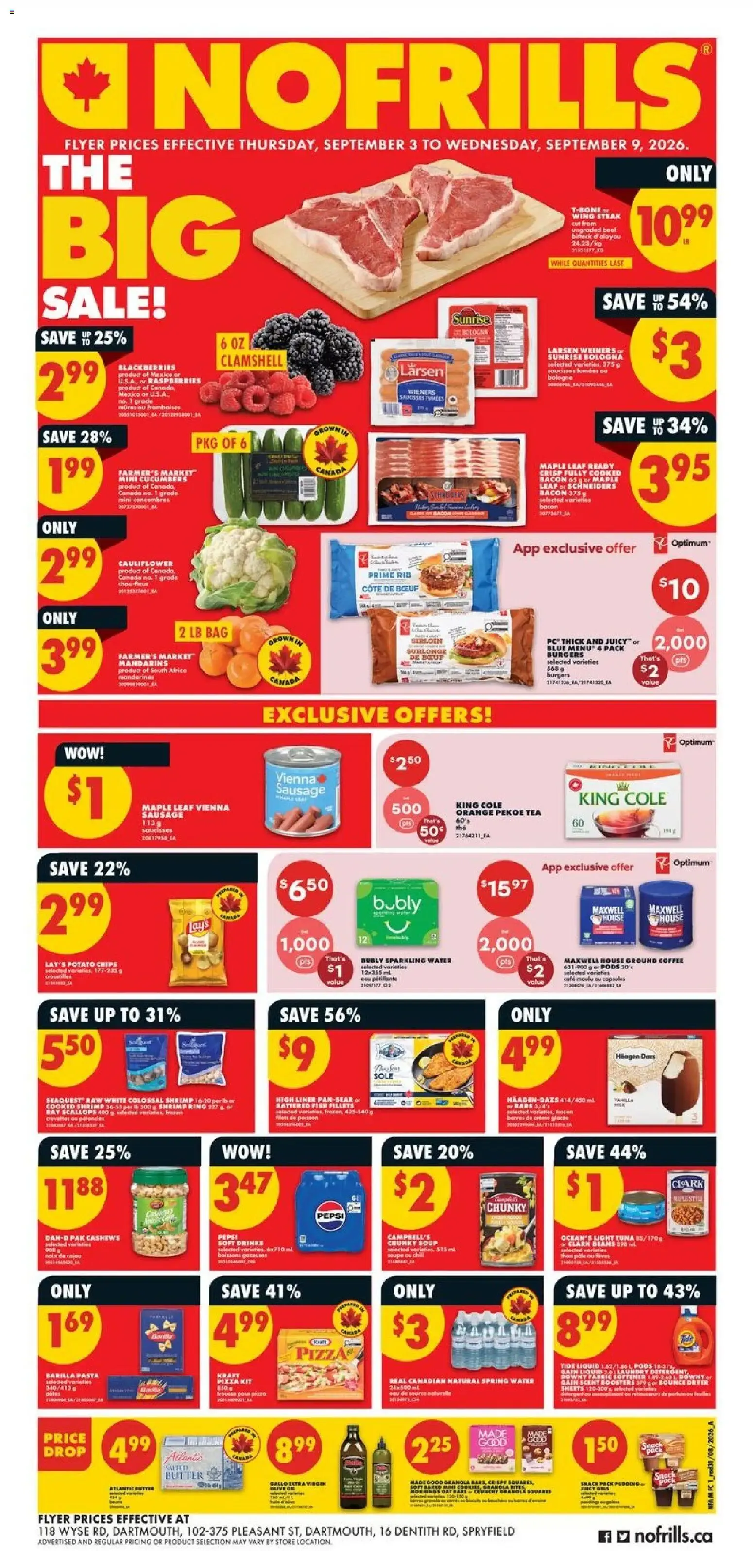 No Frills weekly flyer - NS from Sep 3, 2026 > weekly specials & deals from September 3 to September 9 2026 - flyer page 1