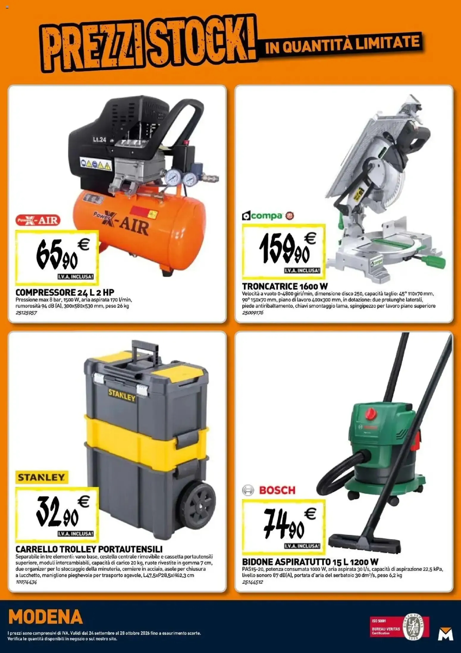 Tecnomat: Straordinari Prezzi Stock! da 24 settembre a 28 ottobre di 2026 - Pagina del volantino 22