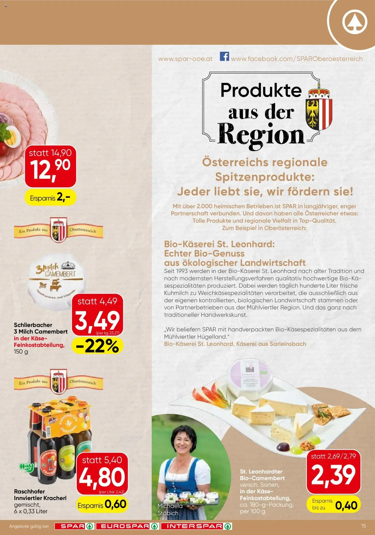 Spar Flugblatt - Oberösterreich (18.06.2026) - Angebote und Prospekt von 18. Juni bis 30. Juni 2026 - Flugblätt seite 15