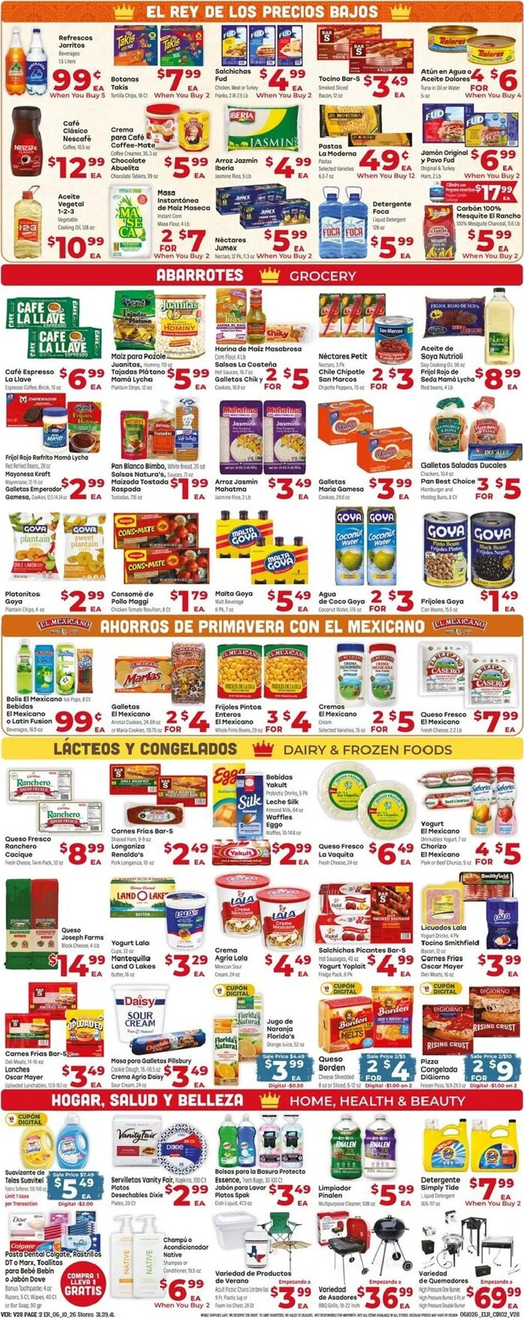 Weekly ad Current El Rancho leaflet valid from Wednesday 06/10/2026 to Tuesday 06/16/2026 from June 10 to June 16 2026 - Page 2