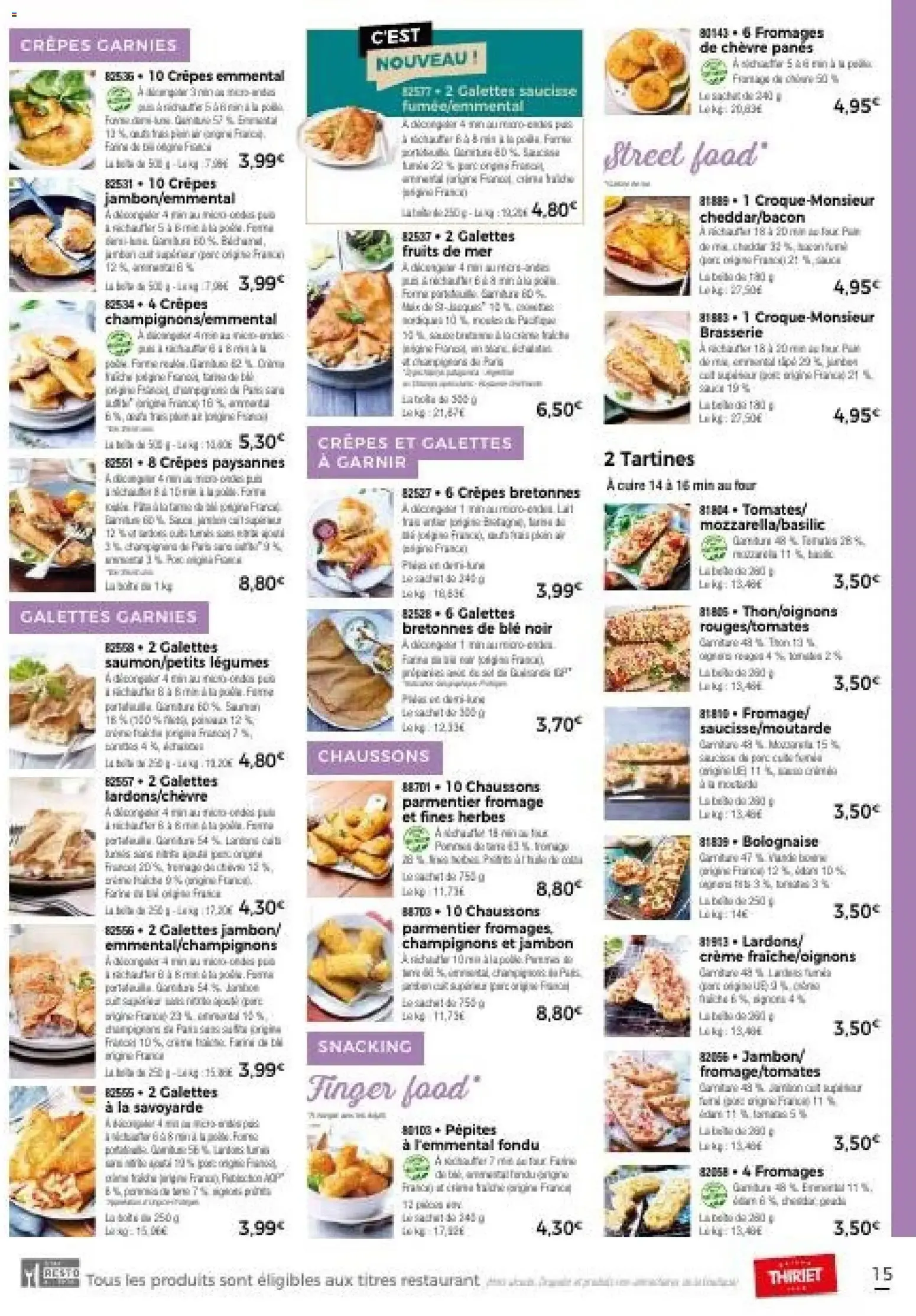 Thiriet - Catalogue automne à partir du 30/09/2026 - promo en ligne du 30 septembre au 31 décembre 2026 - Catalogue page 15