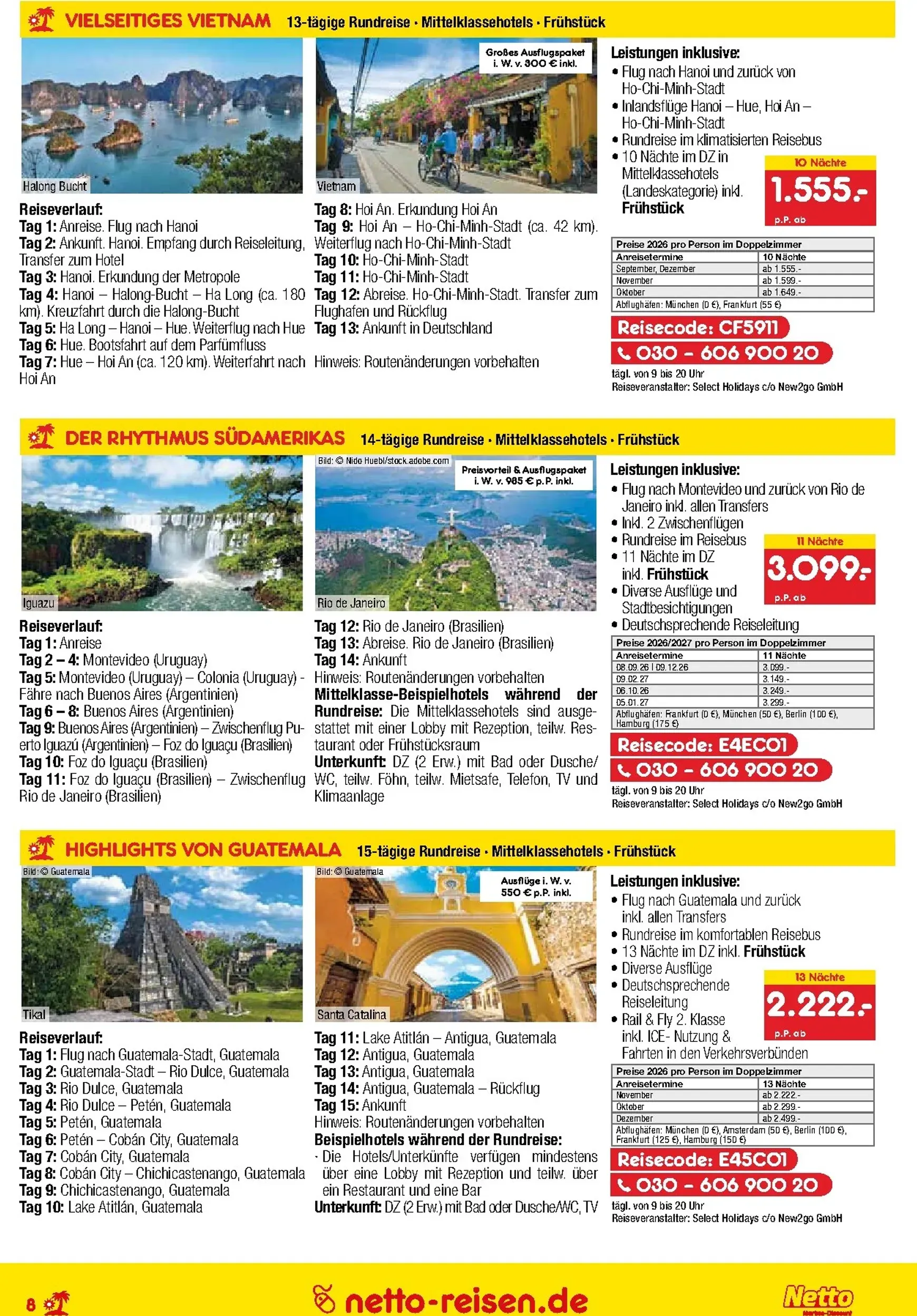 Netto Marken Discount - Reise-Angebote Prospekt – von Donnerstag 28.05.2026 bis Dienstag 30.06.2026 von 28. Mai bis 30. Juni 2026 - Prospekt seite 8