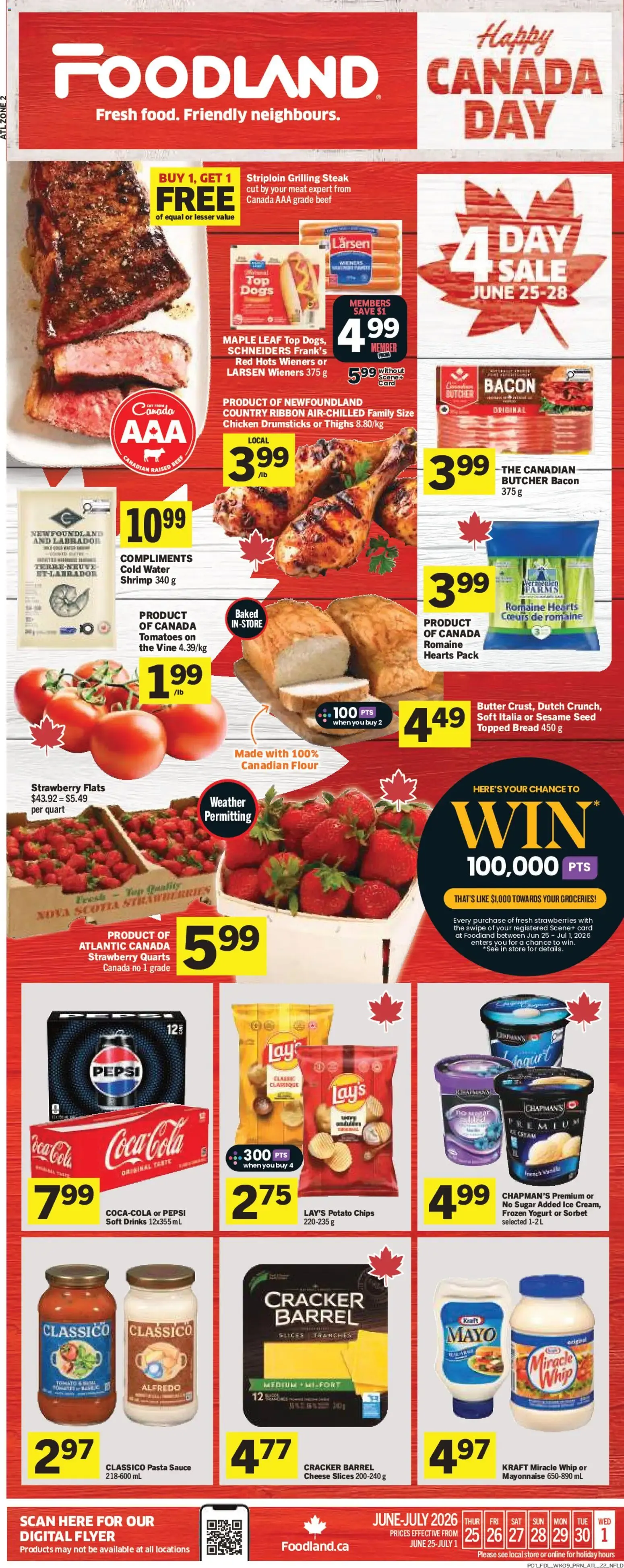 Foodland weekly flyer / circulaire from Jun 25, 2026 > weekly specials & deals