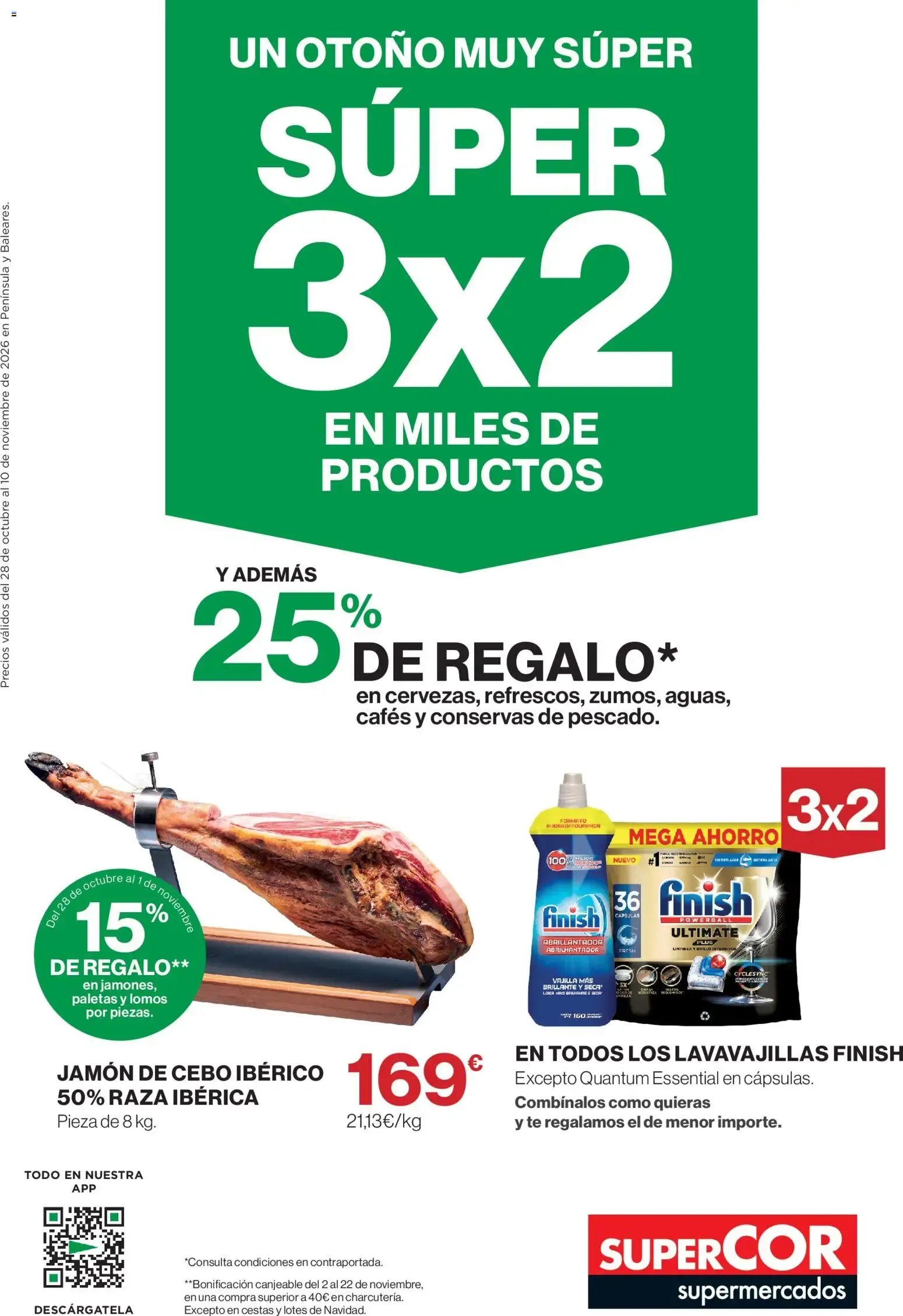 Catálogo de Supercor - Un Otoño Muy Súper, 3x2 en Miles de Productos 28 de octubre al 10 de noviembre 2026 - Página 1