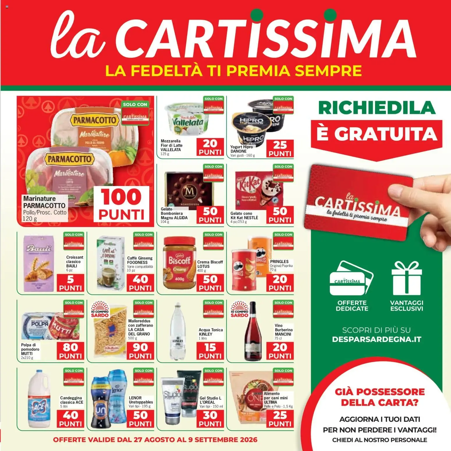 Despar Eurospar - Sconti Grandi Marche da 27 agosto a 9 settembre di 2026 - Pagina del volantino 11