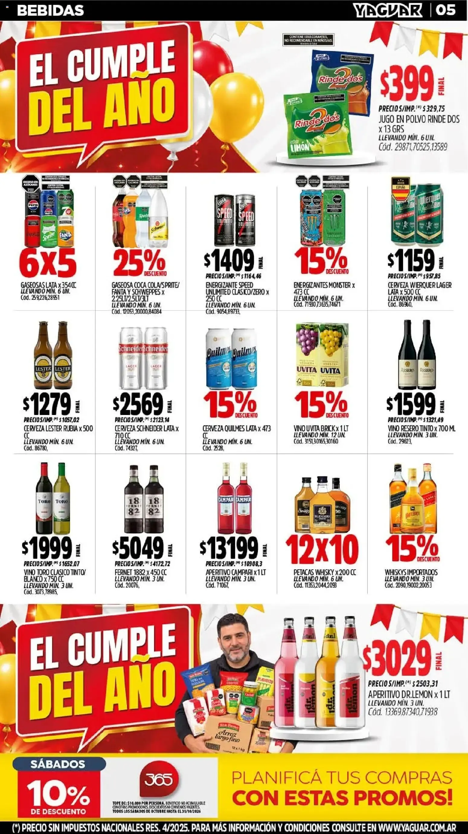 Ofertas de Yaguar - Oferta Semanal Santa Fé del 05/10/2026 - 11/10/2026 5 de octubre al 11 de octubre 2026 - Página 4 del catálogo