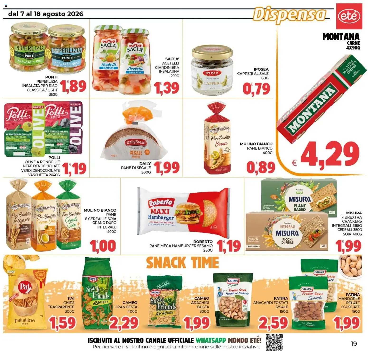 Eté volantino dal 07/08/2026 - online Offerte da 7 agosto a 18 agosto di 2026 - Pagina del volantino 19