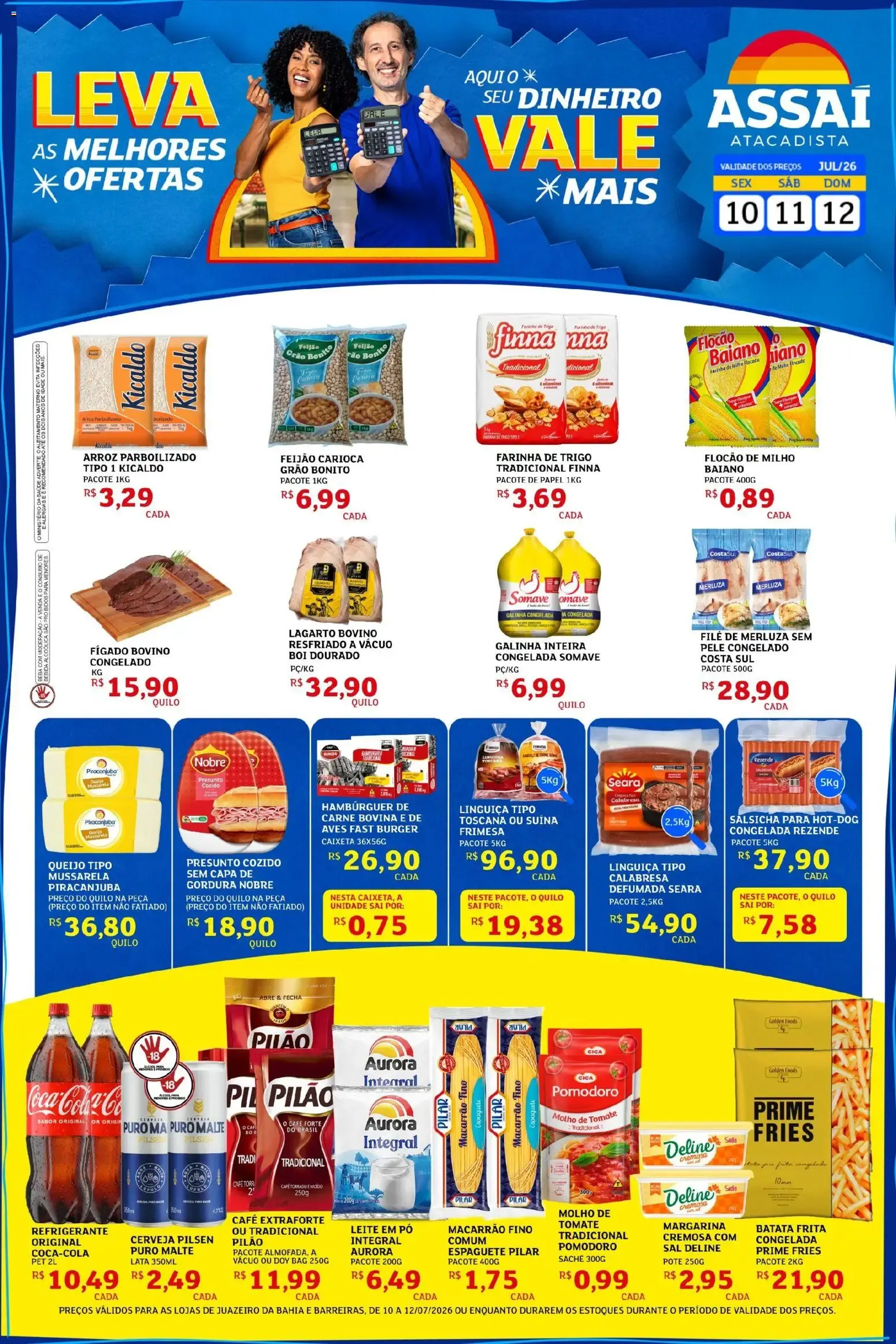 Encarte de Assaí Atacadista: Leva as Melhores Ofertas 10 de julho até 12 de julho 2026 - Pagina 1